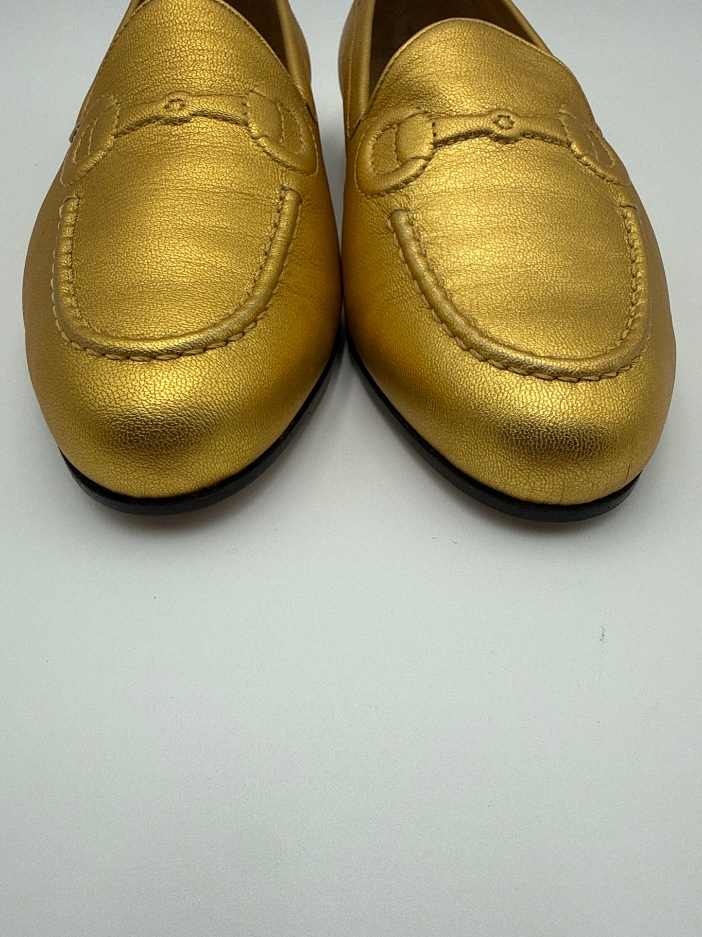 Gucci Horsebit  Mocassini Gold Vintage - Mercatino di Ninni