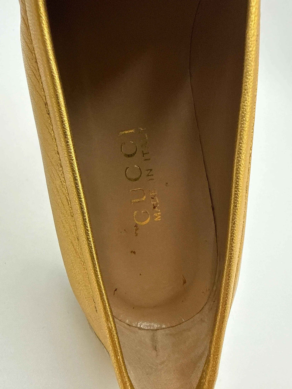 Gucci Horsebit  Mocassini Gold Vintage