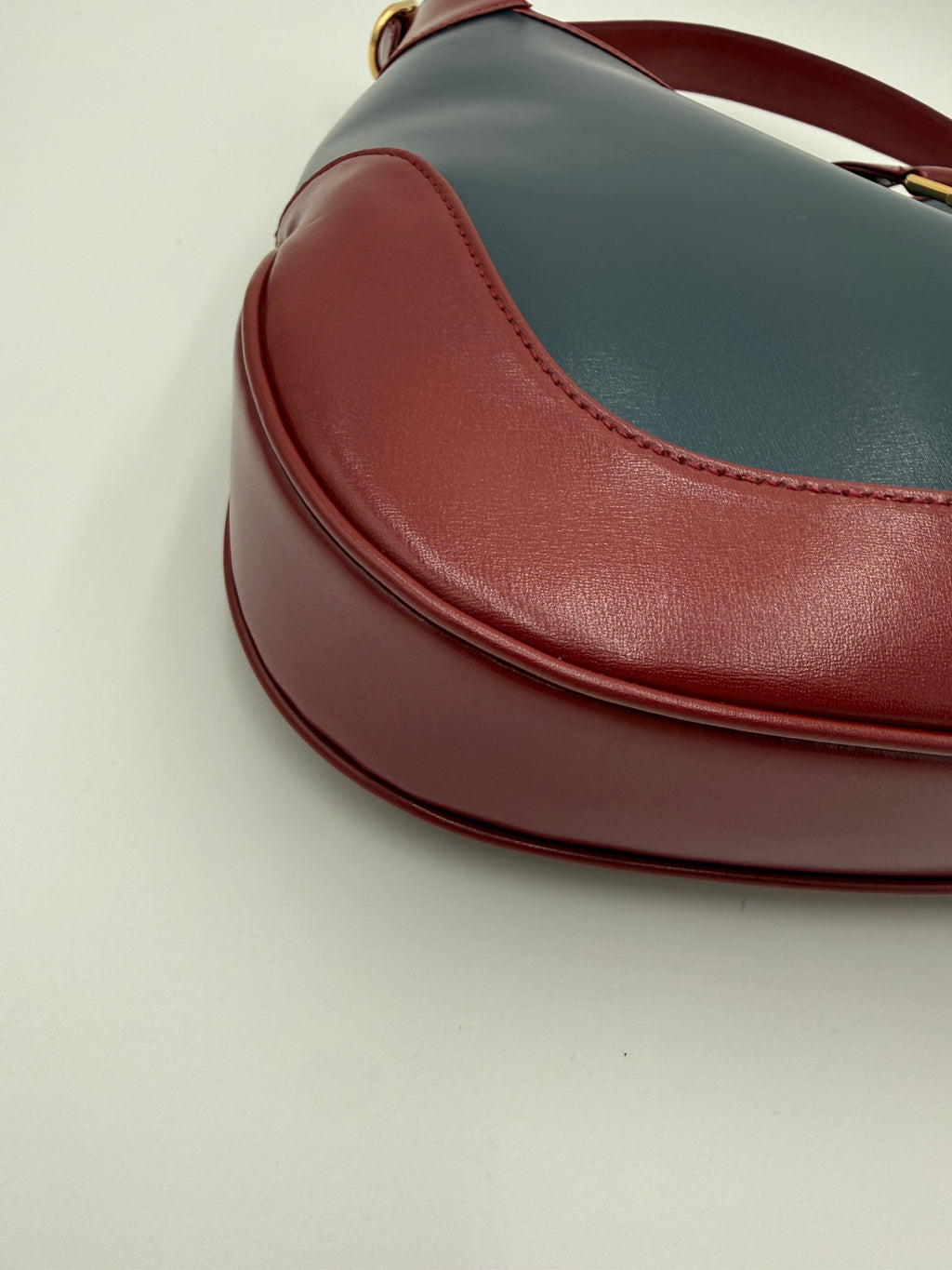 Gucci Jackie 1961 Collezione in Pelle Blu e Bordeaux - Mercatino di Ninni