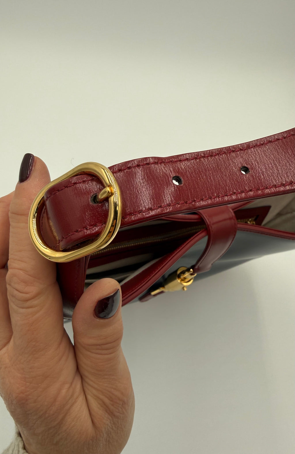 Gucci Jackie 1961 Collezione in Pelle Blu e Bordeaux - Mercatino di Ninni