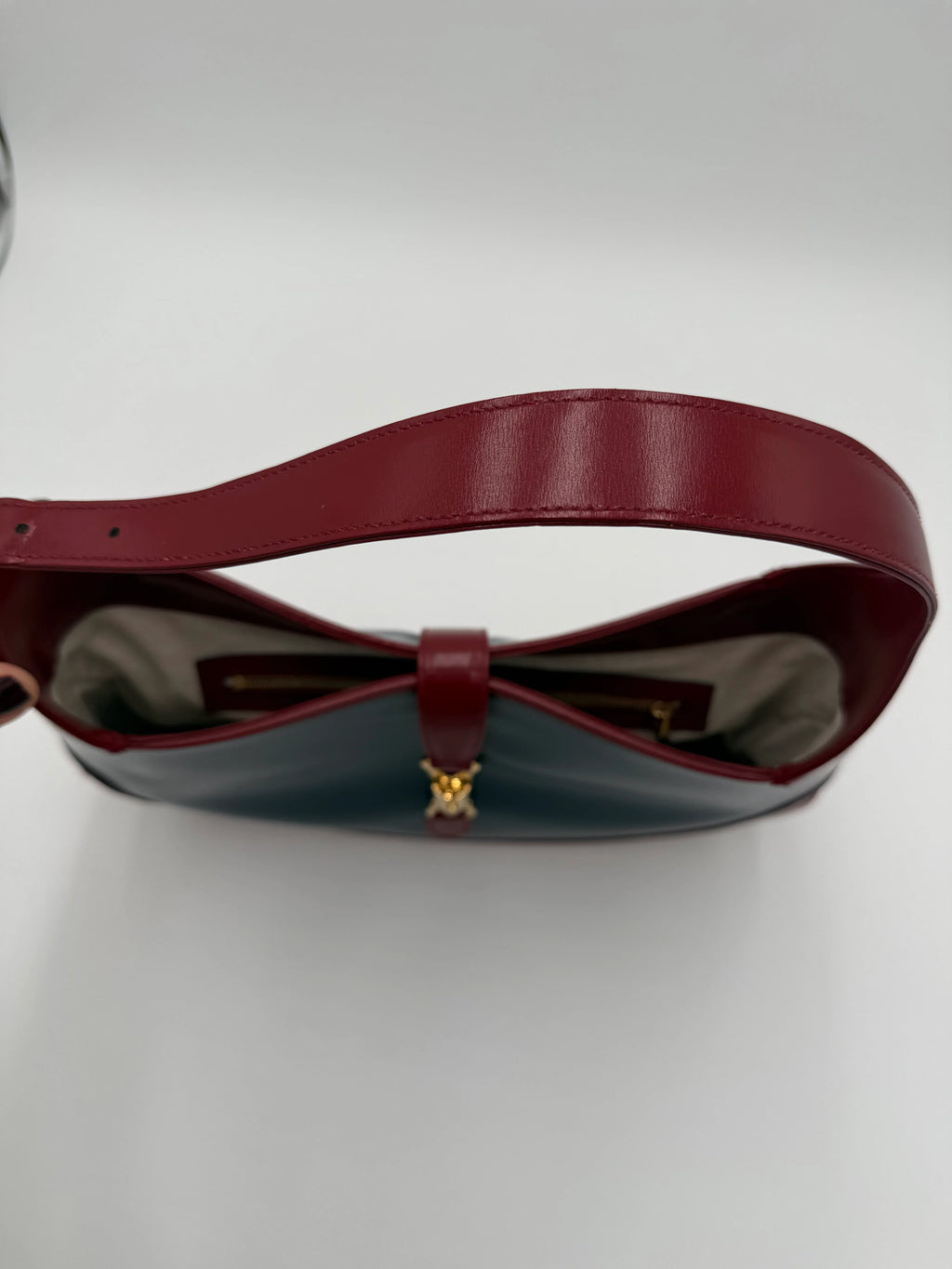 Gucci Jackie 1961 Collezione in Pelle Blu e Bordeaux - Mercatino di Ninni