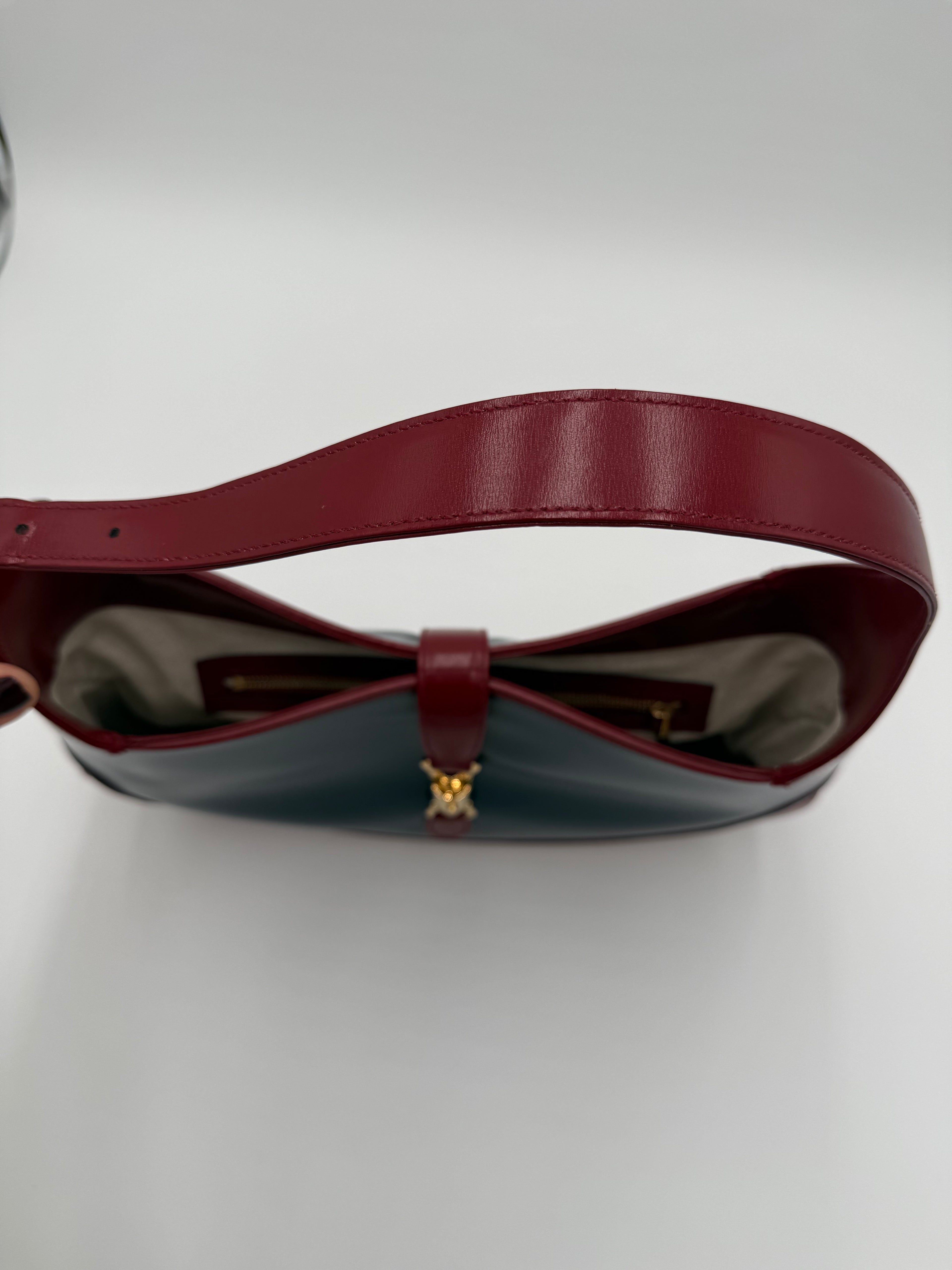 Gucci Jackie 1961 Collezione in Pelle Blu e Bordeaux - Mercatino di Ninni