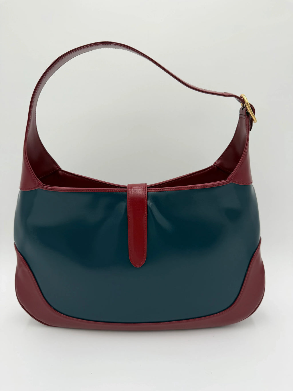 Gucci Jackie 1961 Collezione in Pelle Blu e Bordeaux - Mercatino di Ninni