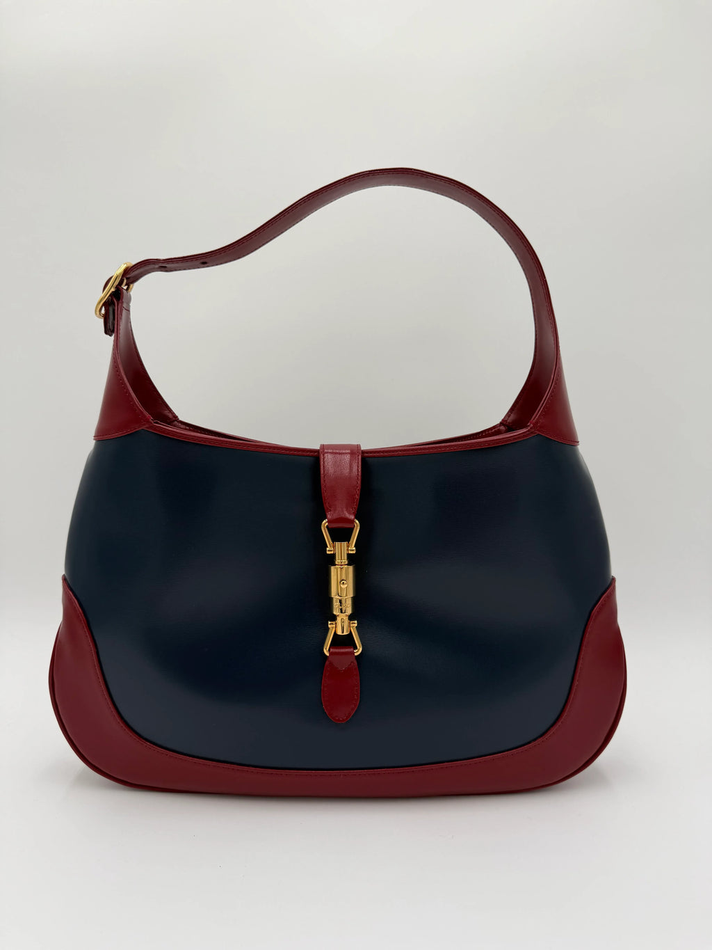 Gucci Jackie 1961 Collezione in Pelle Blu e Bordeaux - Mercatino di Ninni