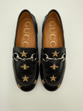 Gucci Mocassini Jordan Bambino con Api e Stelle Ricamate Neri - Mercatino di Ninni