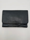 Gucci Pochette Vintage in Pelle Goffrata Flora Blu Navy