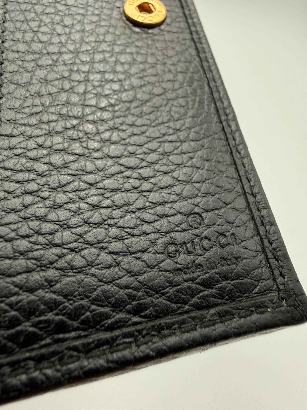 Gucci Portadocumenti GG Mormont in Pelle di Vitello Nero