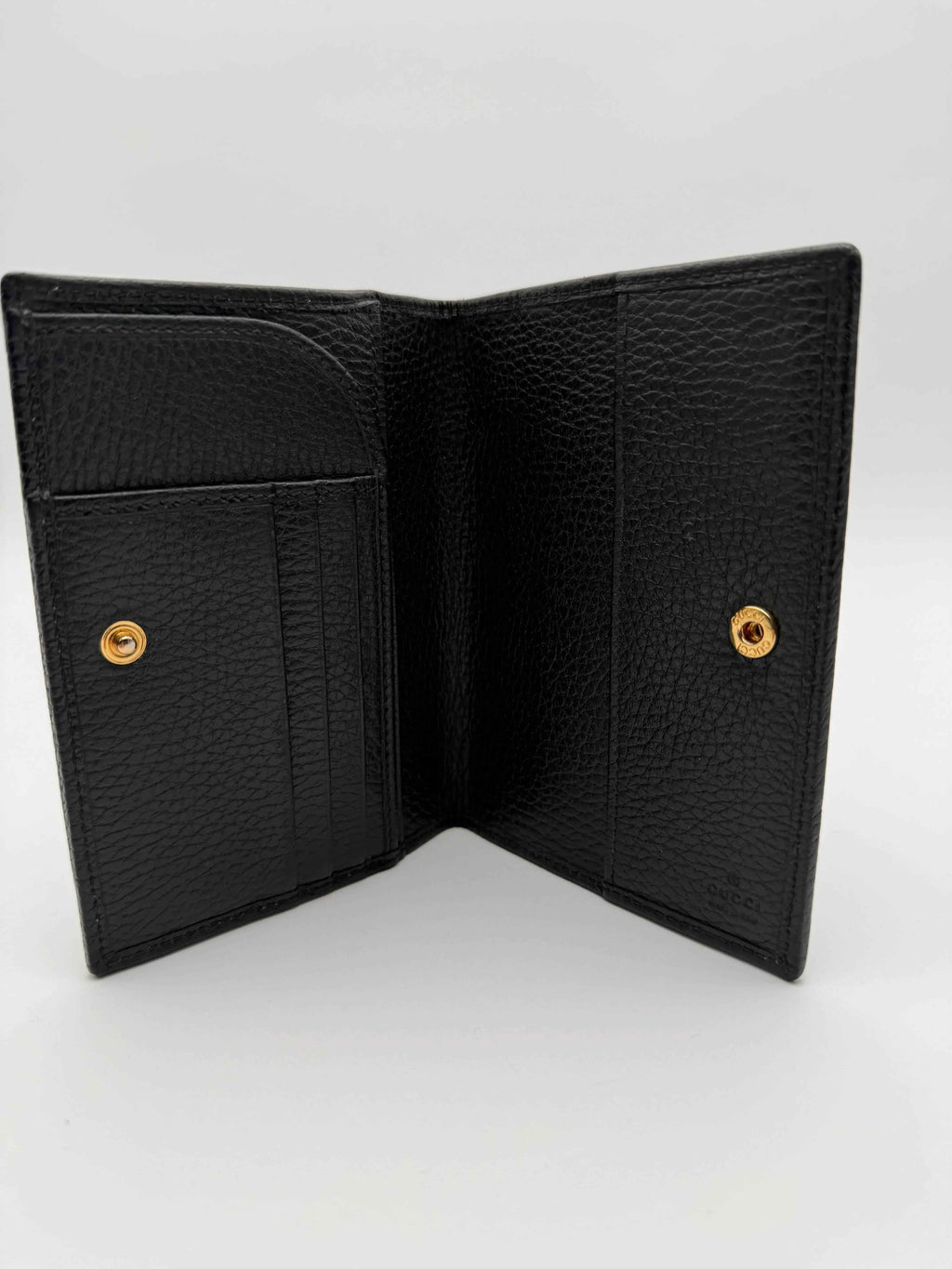 Gucci Portadocumenti GG Mormont in Pelle di Vitello Nero