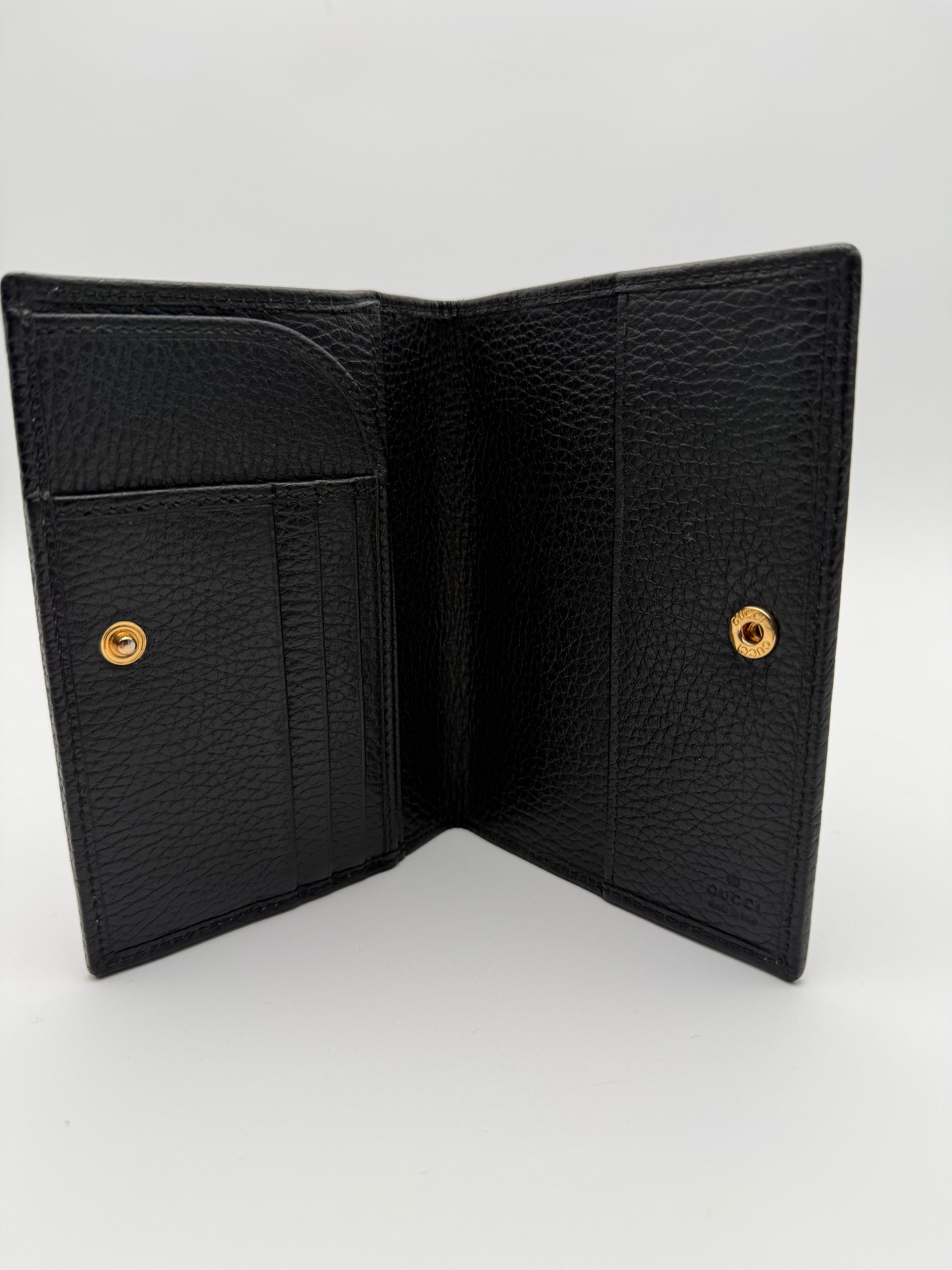 Gucci Portadocumenti GG Mormont in Pelle di Vitello Nero - Mercatino di Ninni