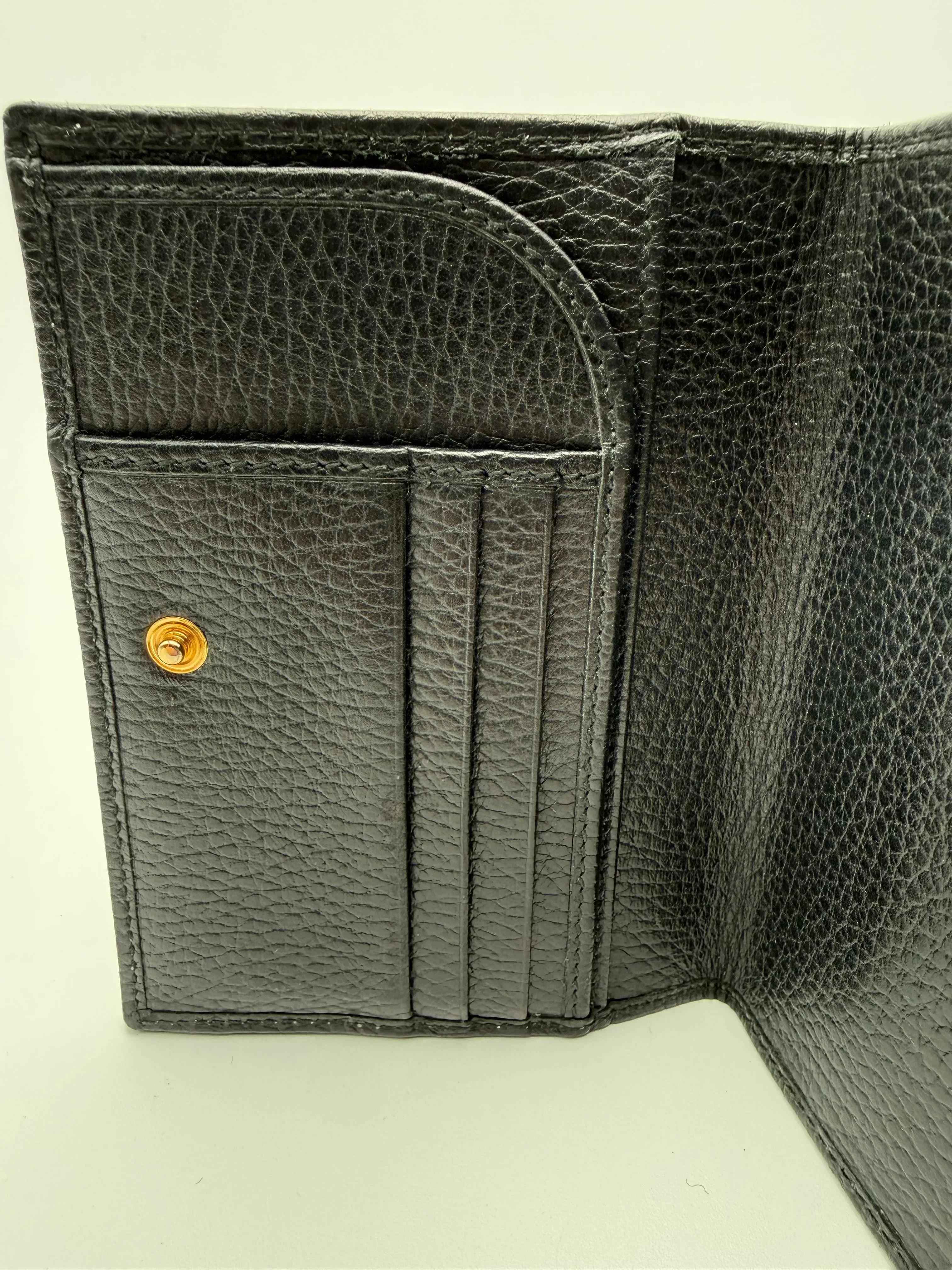 Gucci Portadocumenti GG Mormont in Pelle di Vitello Nero