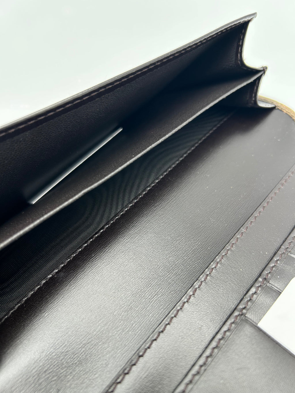 Gucci Portafoglio Hysteria in Pelle Lucida Marrone Gucci