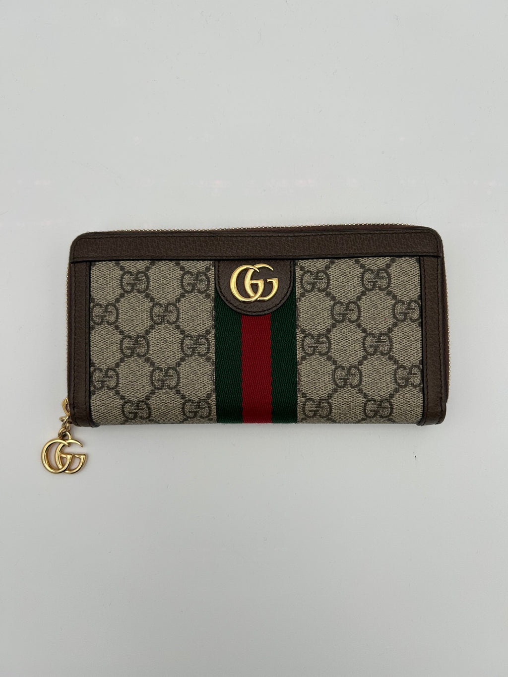 Gucci Portafoglio Ophidia in GG Supreme Marrone Gucci