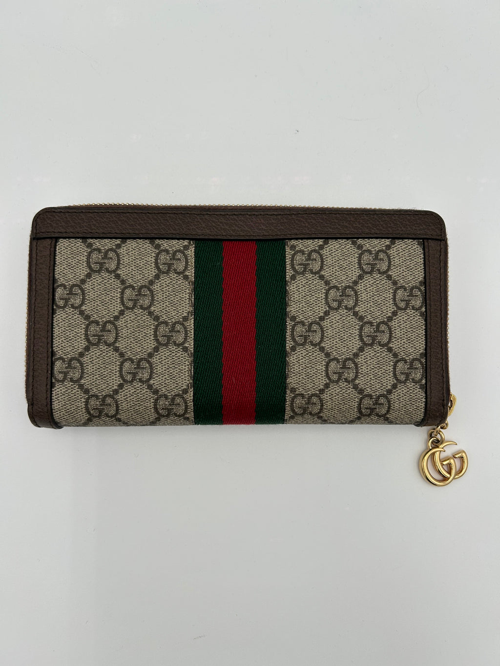 Gucci Portafoglio Ophidia in GG Supreme Marrone Gucci