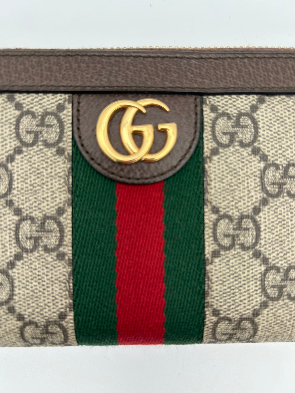 Gucci Portafoglio Ophidia in GG Supreme Marrone Gucci