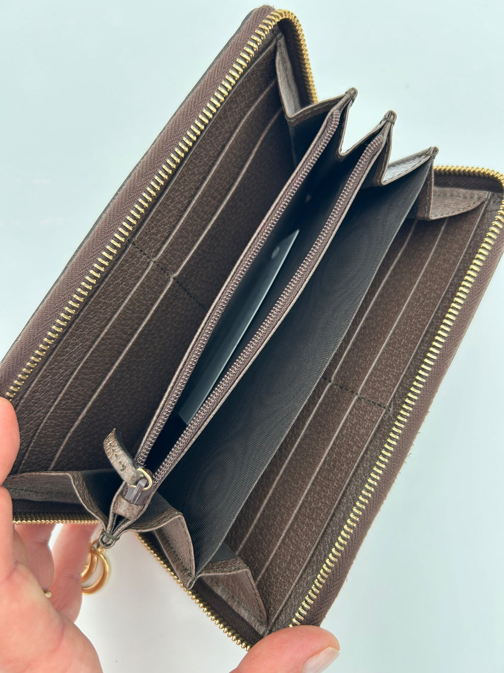 Gucci Portafoglio Ophidia in GG Supreme Marrone Gucci