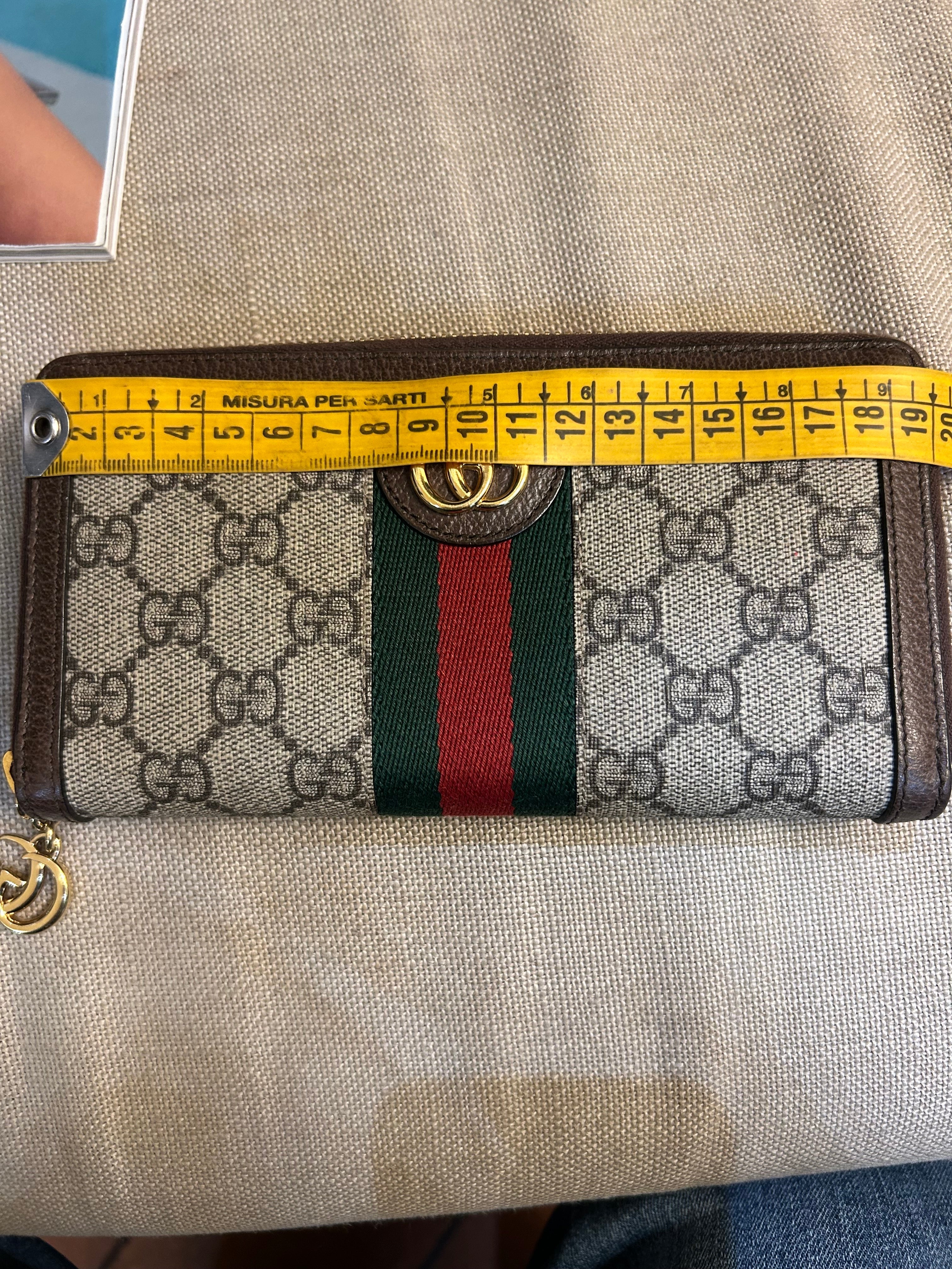 Gucci Portafoglio Ophidia in GG Supreme Marrone Gucci