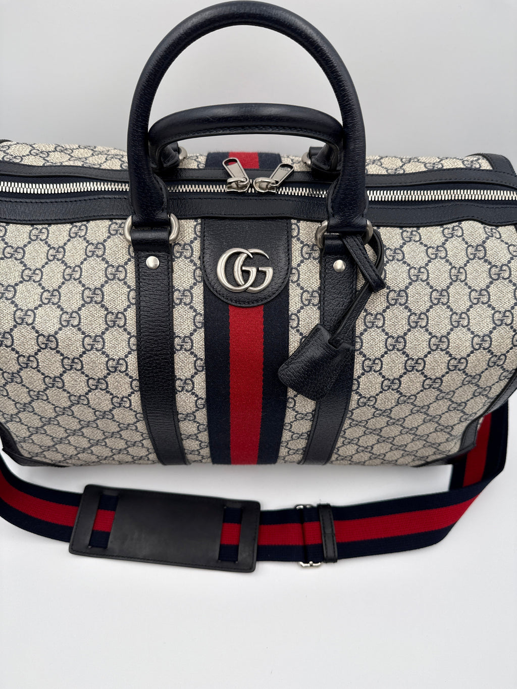 Gucci Savoy Tela Supreme GG Borsone Viaggio Beige Gucci