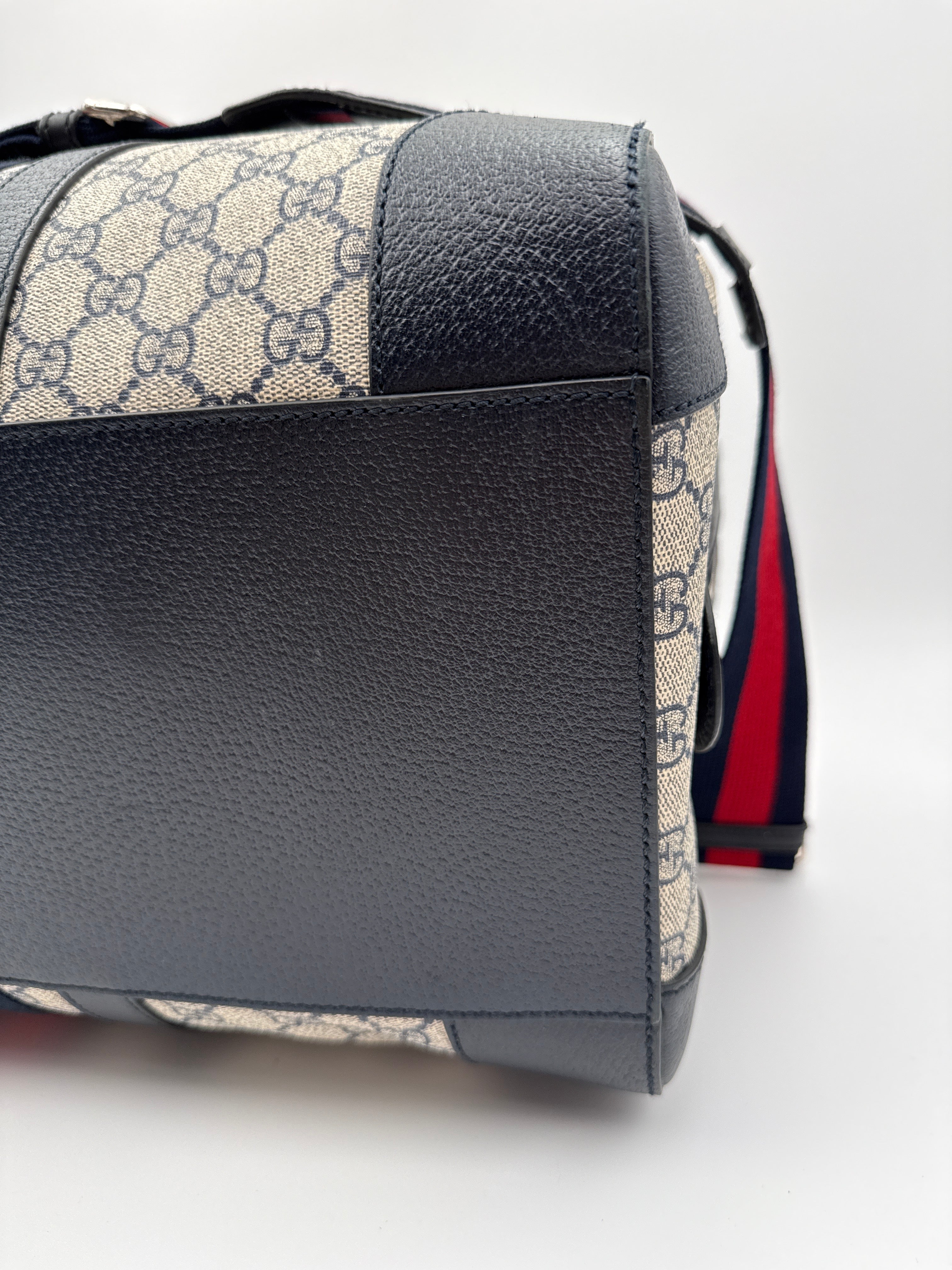 Gucci Savoy Tela Supreme GG Borsone Viaggio Beige Gucci