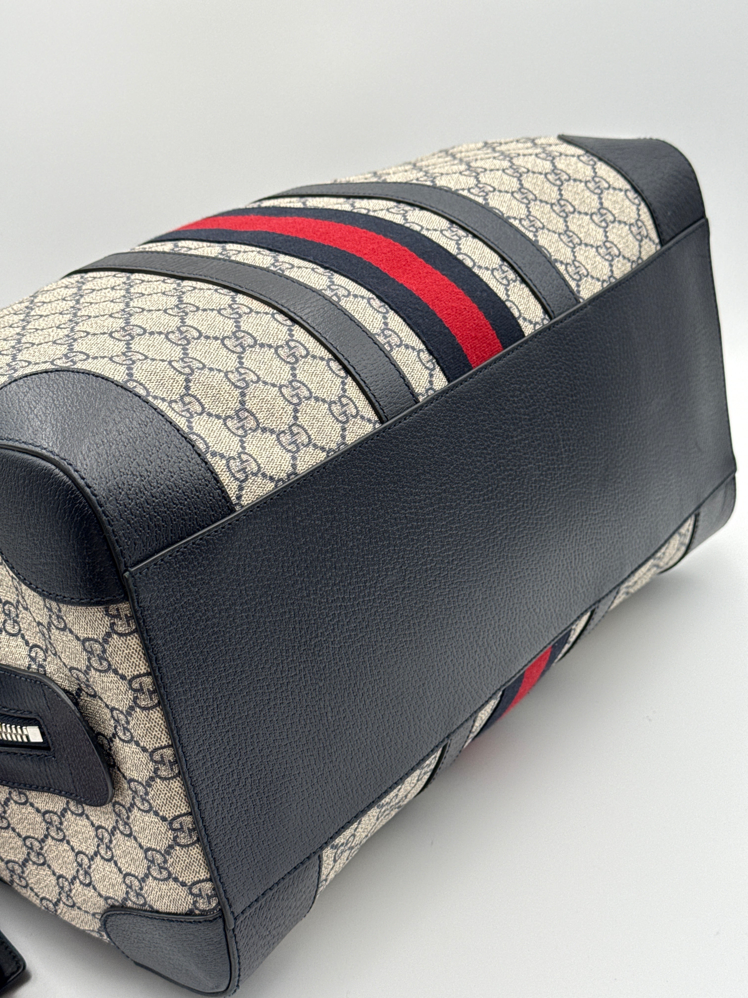 Gucci Savoy Tela Supreme GG Borsone Viaggio Beige Gucci