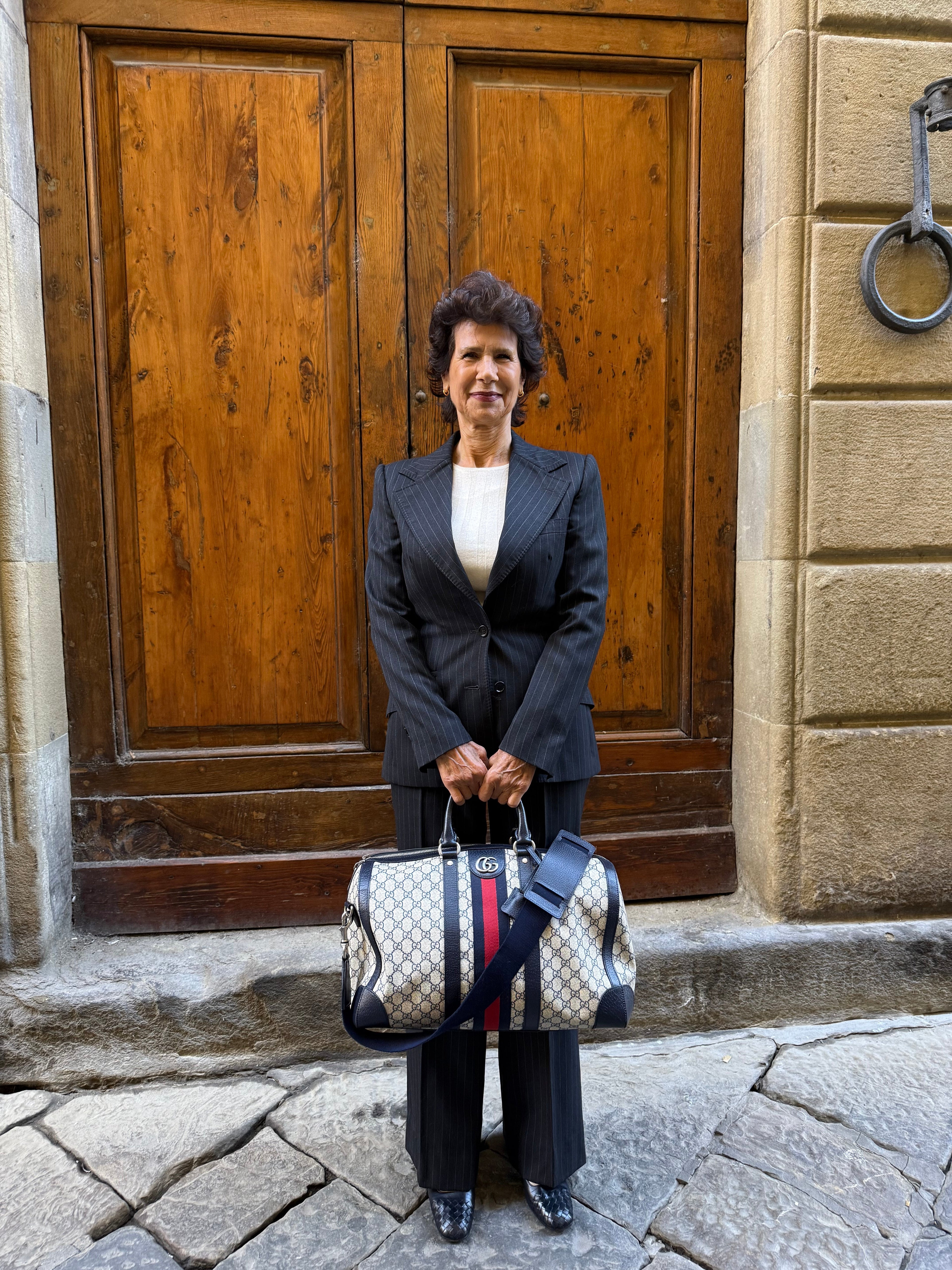 Gucci Savoy Tela Supreme GG Borsone Viaggio Beige Gucci