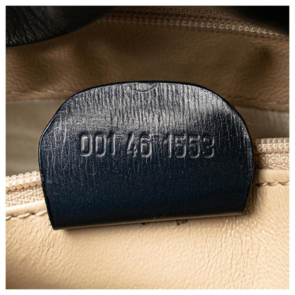 Gucci Vintage Borsa Secchiello anni 80 Blu e Bianco Gucci