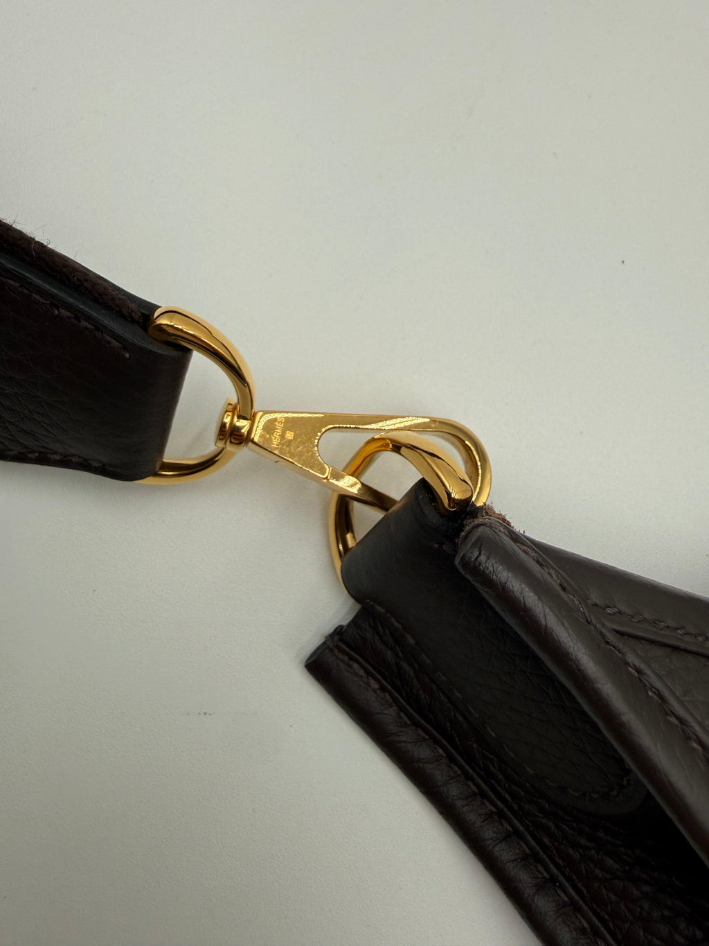 Hermès Borsa Evelyne III 29 in Pelle Taurillon Testa di Moro