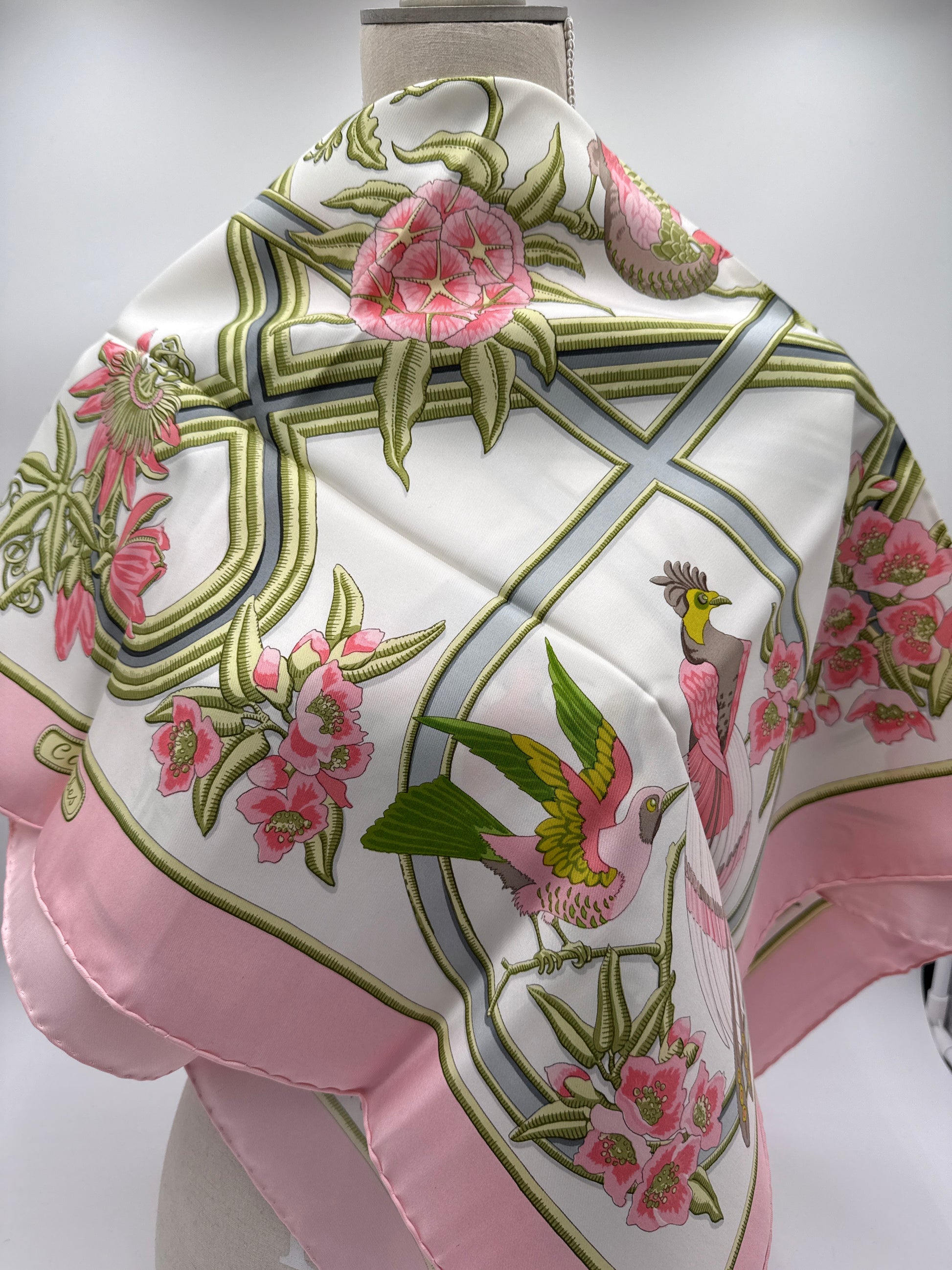 Hermès Vintage Foulard in Seta  “Caraibes” 1974 Christiane Vauzelles - Mercatino di Ninni