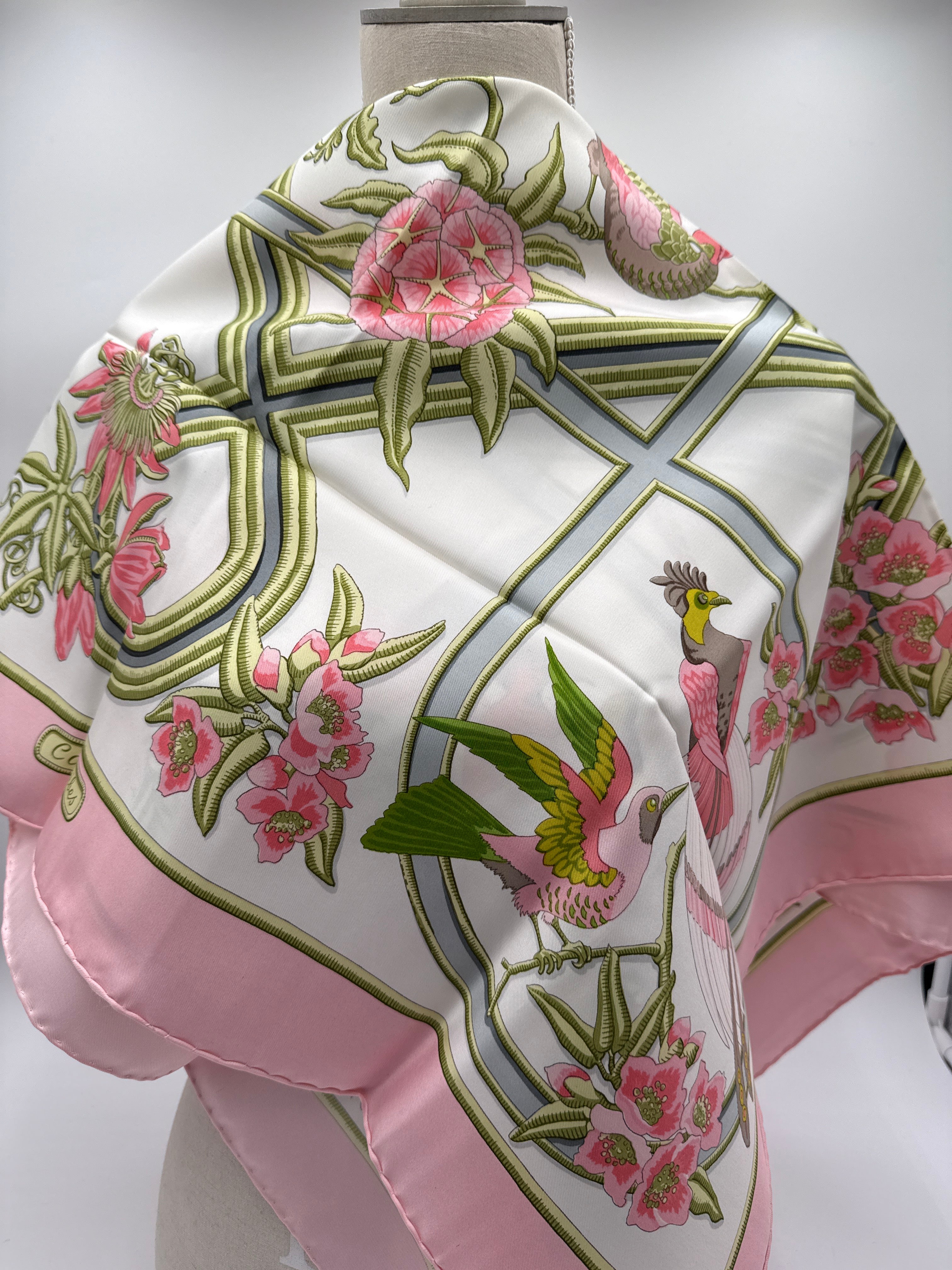 Hermès Vintage Foulard in Seta  “Caraibes” 1974 Christiane Vauzelles - Mercatino di Ninni