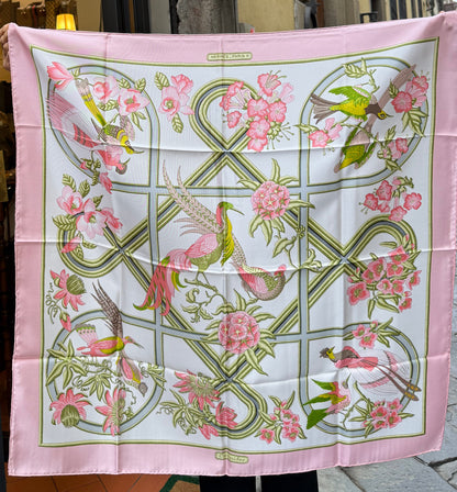 Hermès Vintage Foulard in Seta  “Caraibes” 1974 Christiane Vauzelles - Mercatino di Ninni