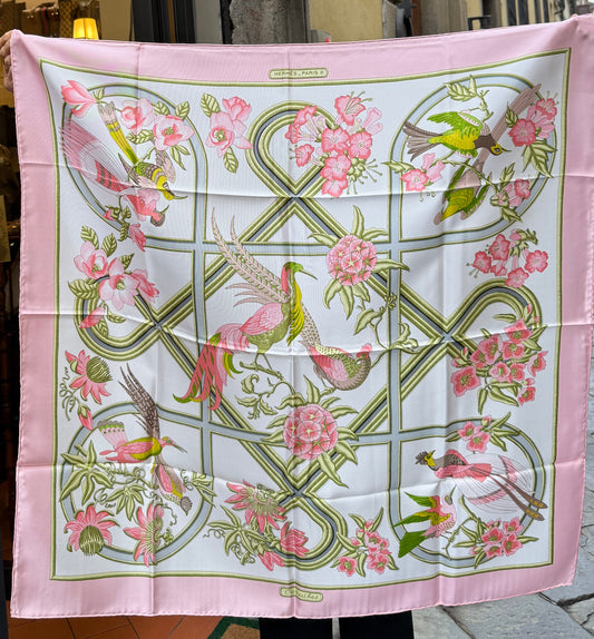 Hermès Vintage Foulard in Seta  “Caraibes” 1974 Christiane Vauzelles - Mercatino di Ninni