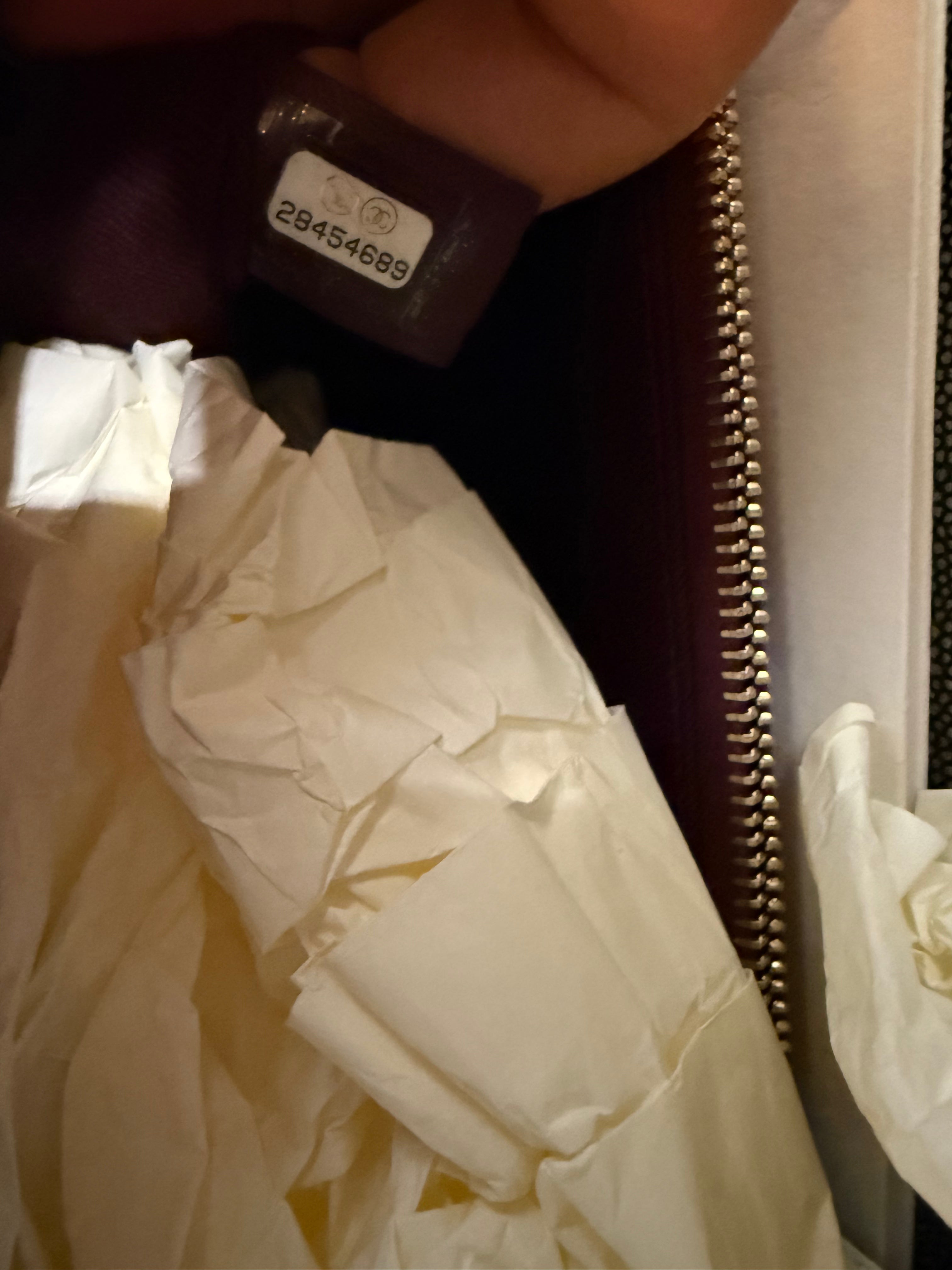 Chanel Borsa Coco Handle in Pelle Caviar Argento