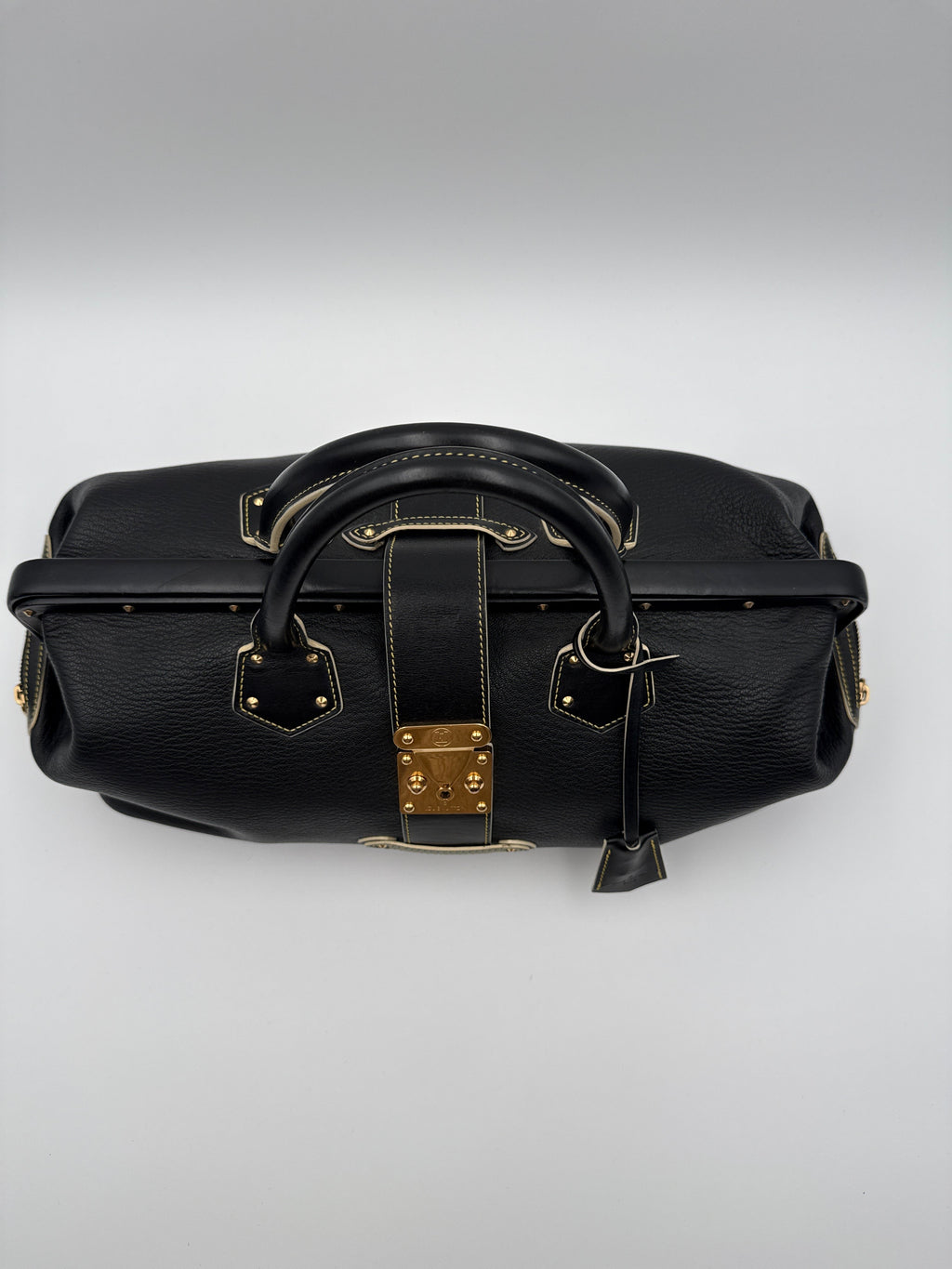 Louis Vuitton Angenieux GM Borsa in Pelle Nera Louis vuitton