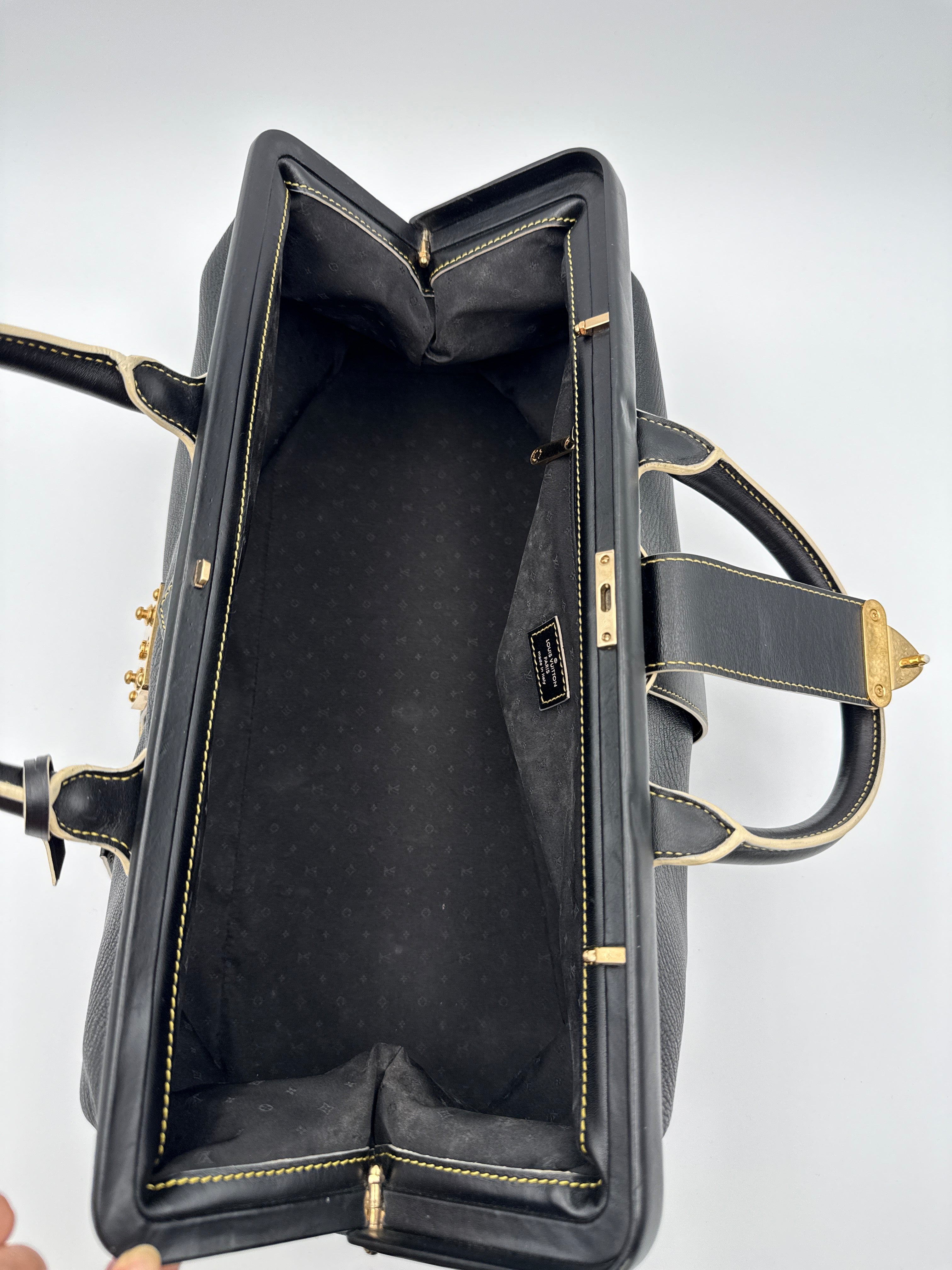 Louis Vuitton Angenieux GM Borsa in Pelle Nera Louis vuitton