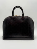 Louis Vuitton Borsa Alma MM in Pelle Monogram Vernice Bordeaux - Mercatino di Ninni