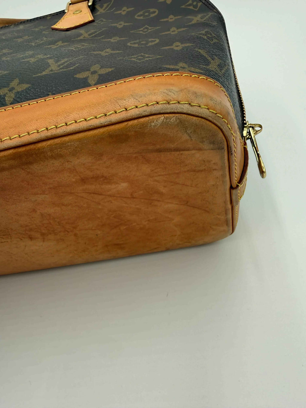Louis Vuitton Borsa Alma Vintage Monogram Tela e Pelle Marrone