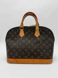 Louis Vuitton Borsa Alma Vintage Monogram Tela e Pelle Marrone