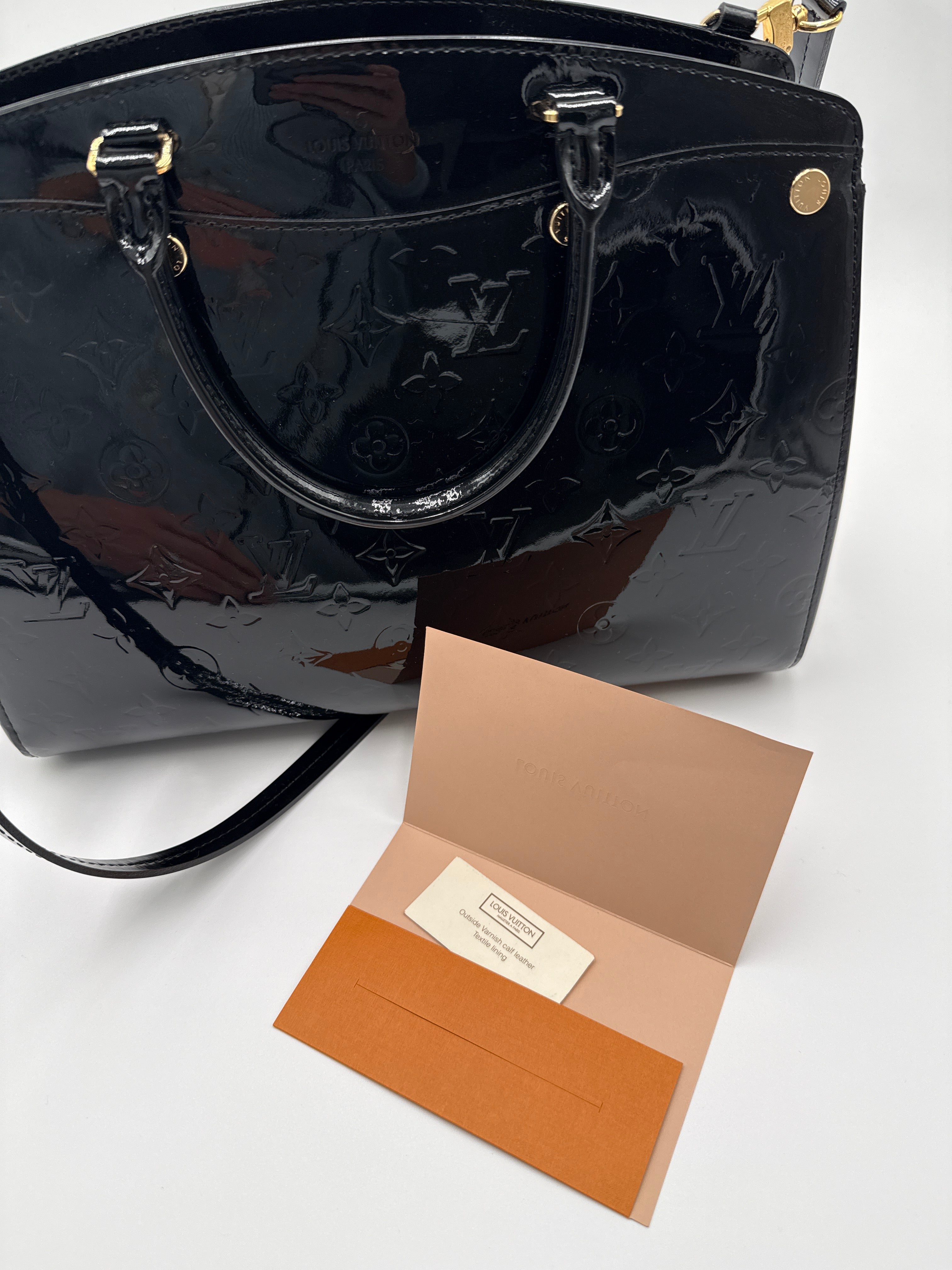 Louis Vuitton Borsa Brea MM Vernice Nera Louis vuitton