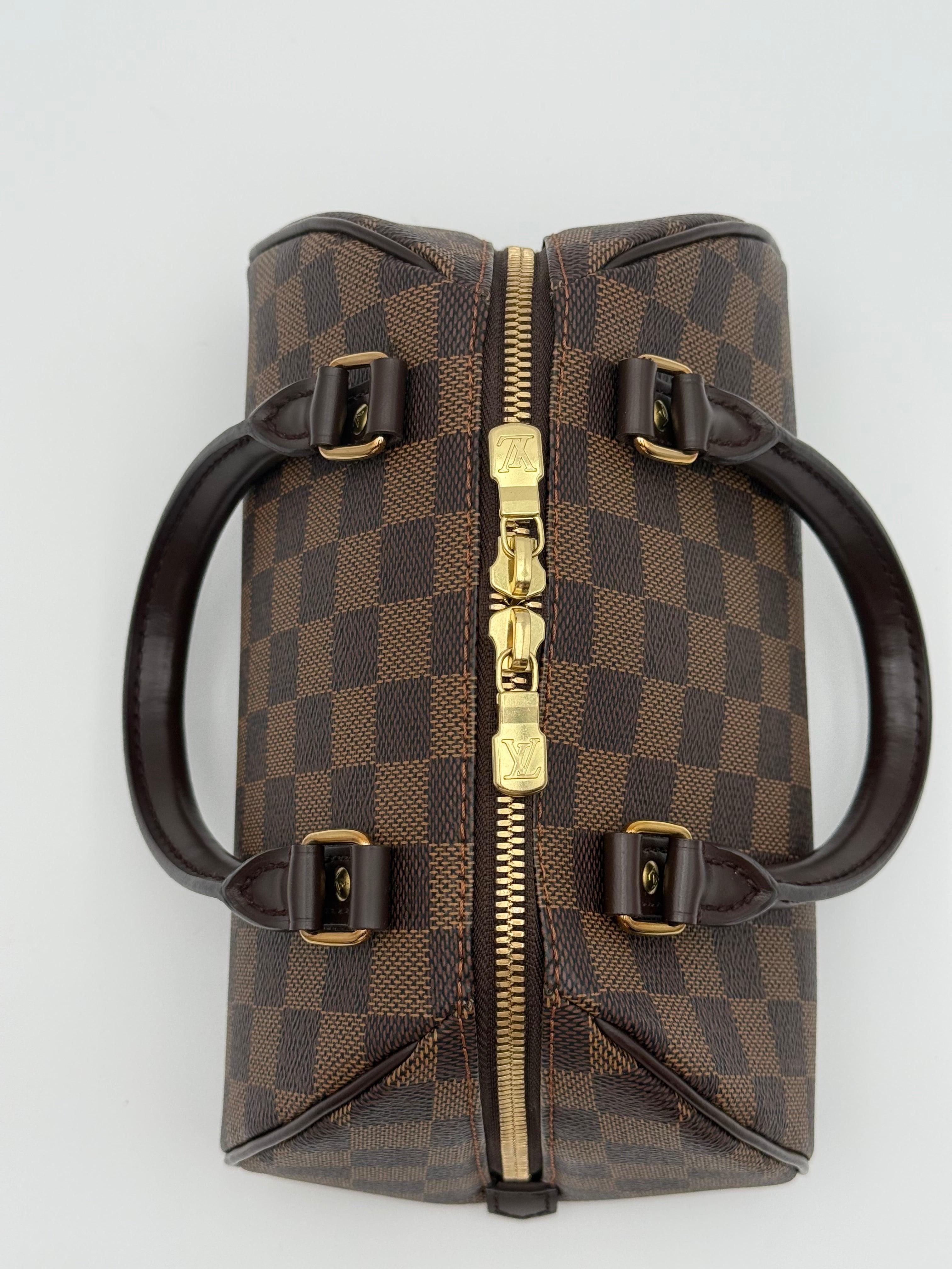 Louis Vuitton Borsa Ribera Mini in Tela Damier Ébène Marrone - Mercatino di Ninni