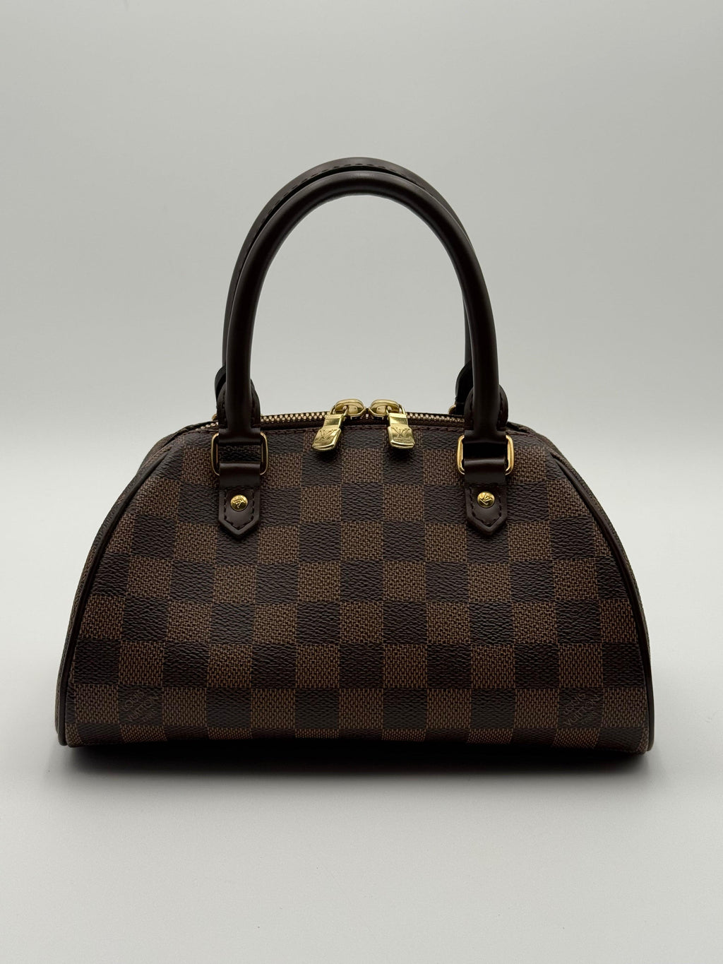 Louis Vuitton Borsa Ribera Mini in Tela Damier Ébène Marrone - Mercatino di Ninni