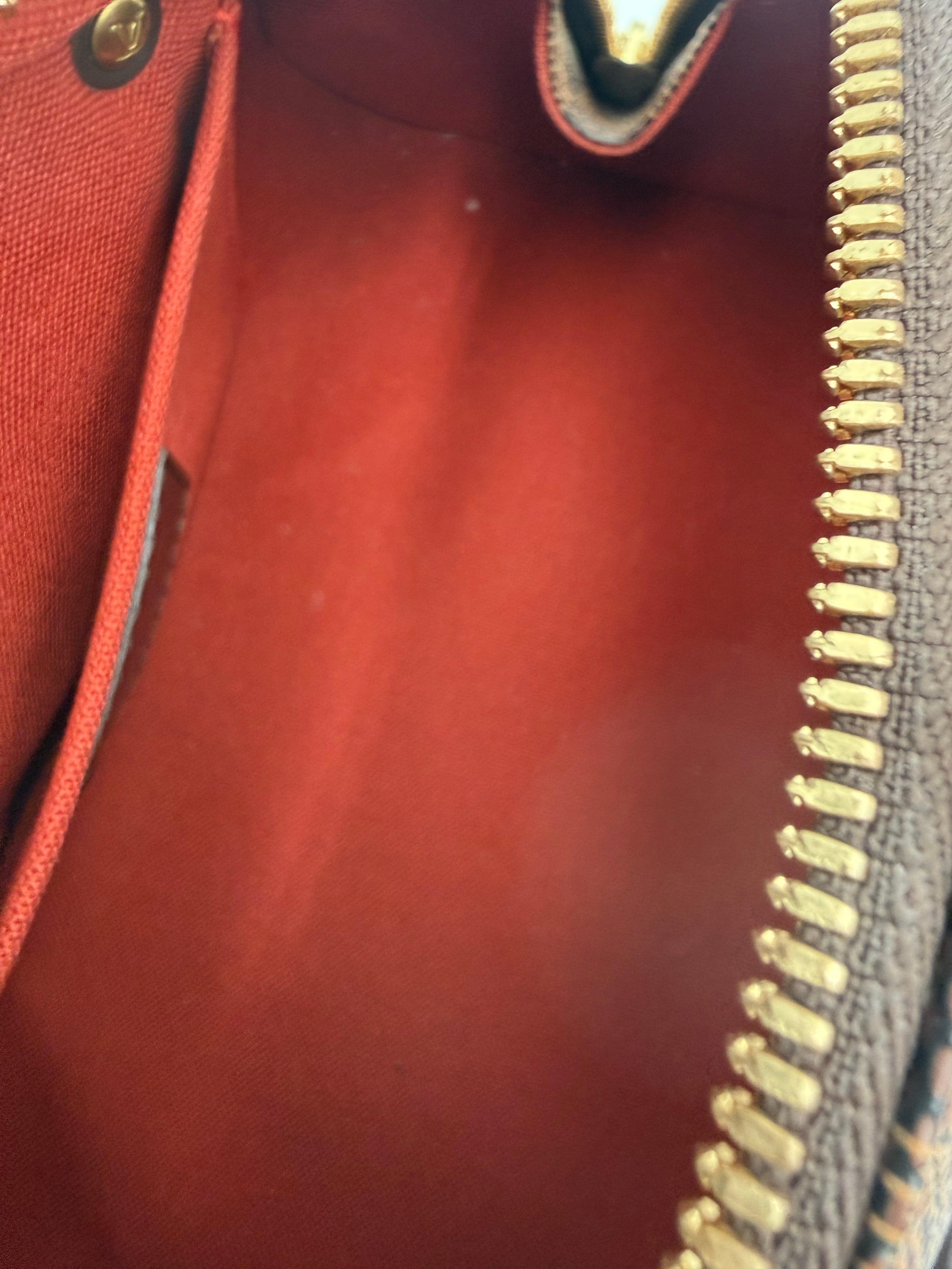 Louis Vuitton Borsa Ribera Mini in Tela Damier Ébène Marrone - Mercatino di Ninni
