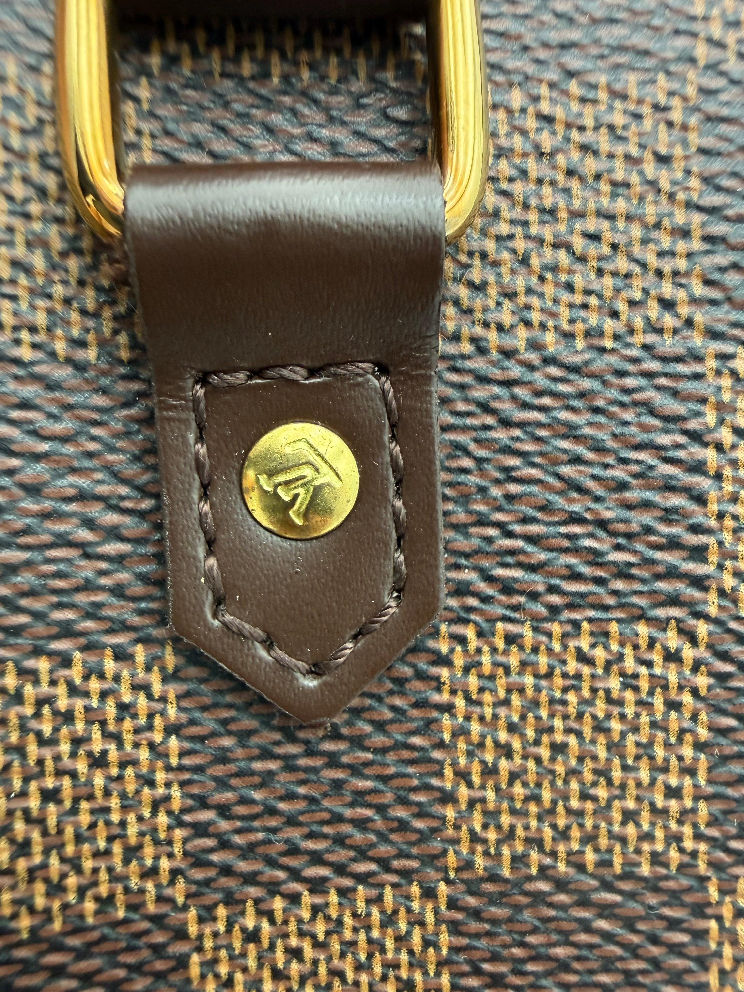 Louis Vuitton Borsa Ribera Mini in Tela Damier Ébène Marrone - Mercatino di Ninni
