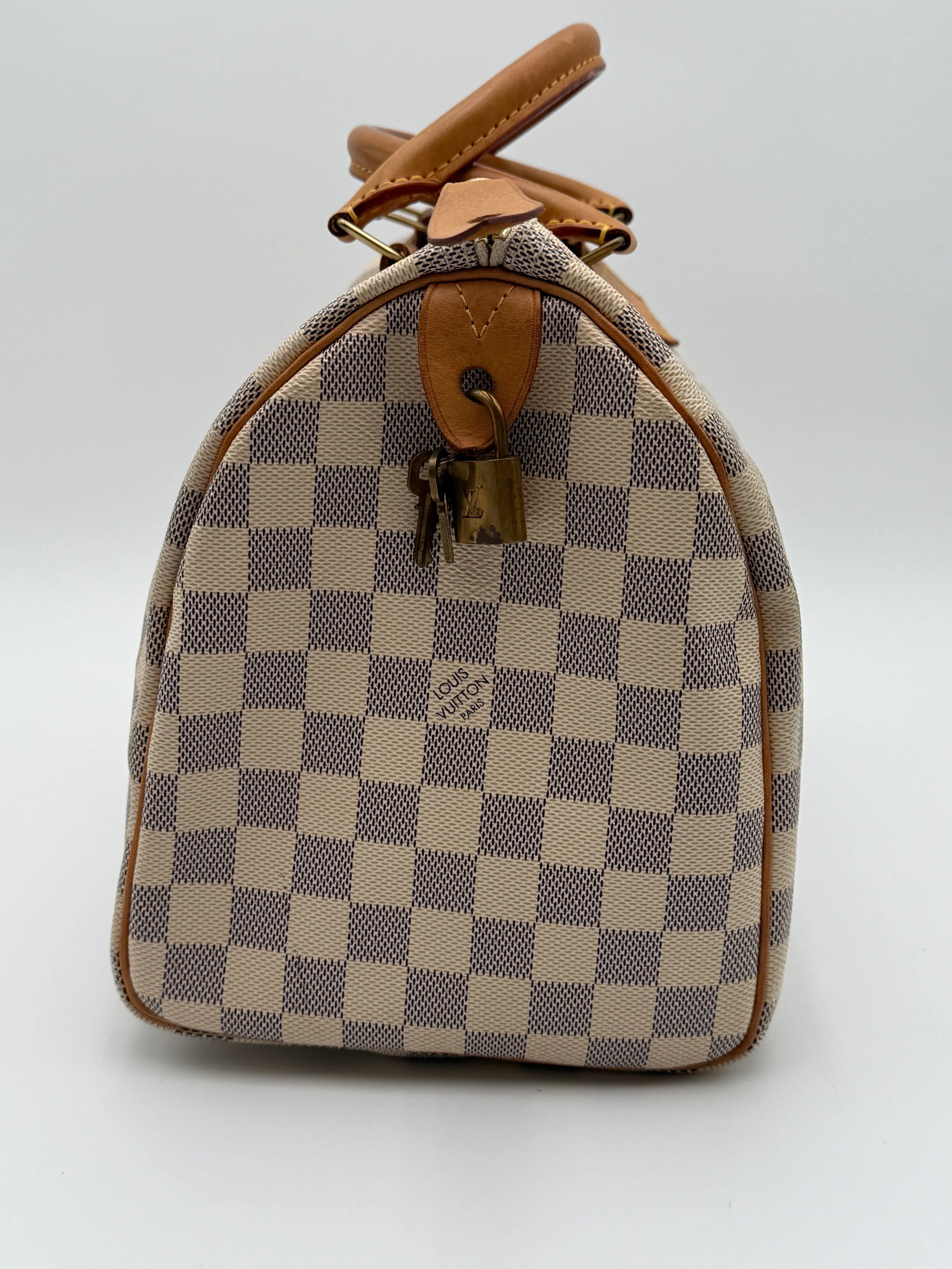 Louis-Vuitton-Borsa-Speedy-Damier-Vintage-Avorio-e-Beige-Mercatino-di-Ninni-71546040287581 - Mercatino di Ninni