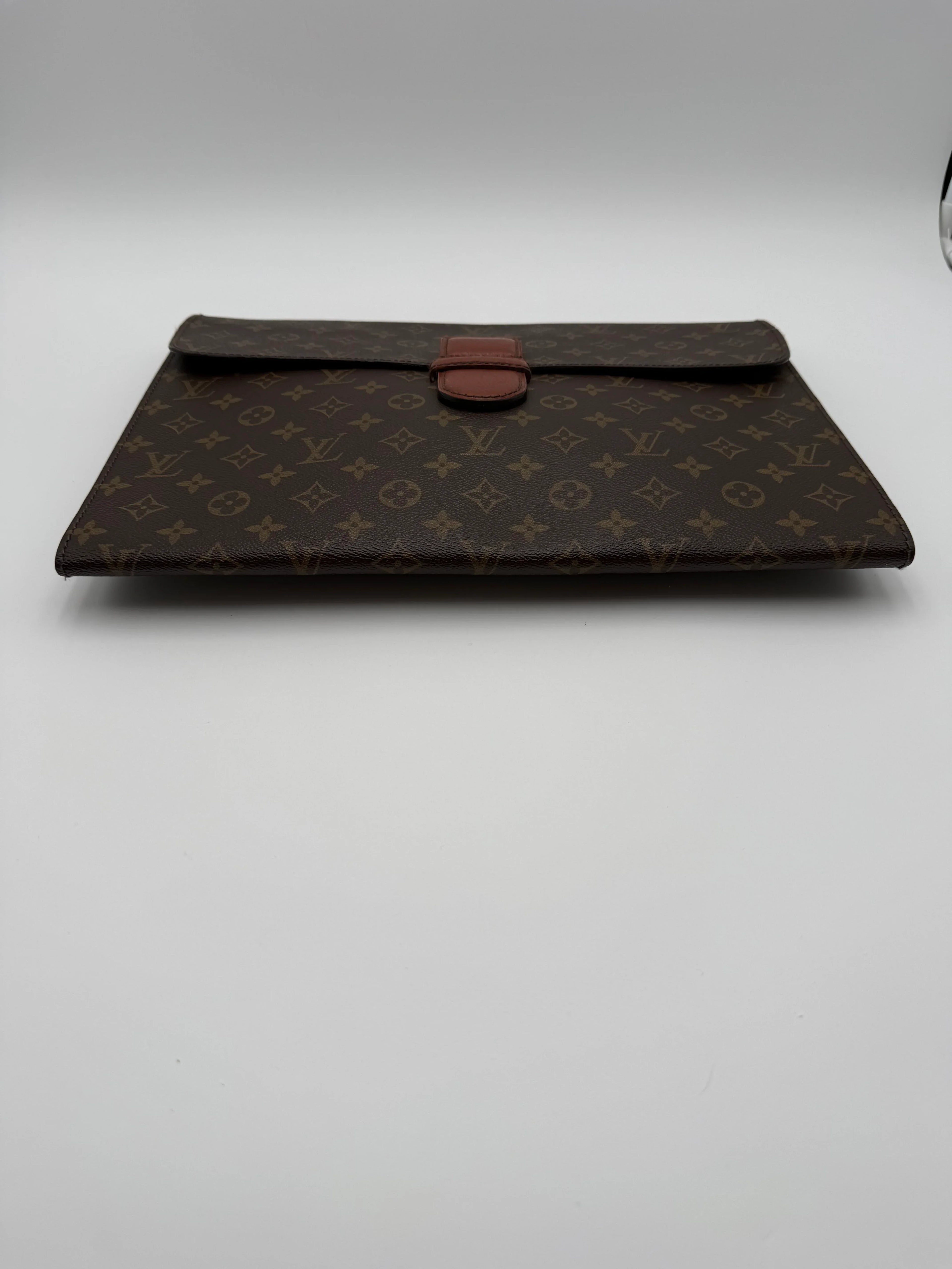 Louis Vuitton Cartella Ministre Vintage in Tela Monogram Marrone - Mercatino di Ninni