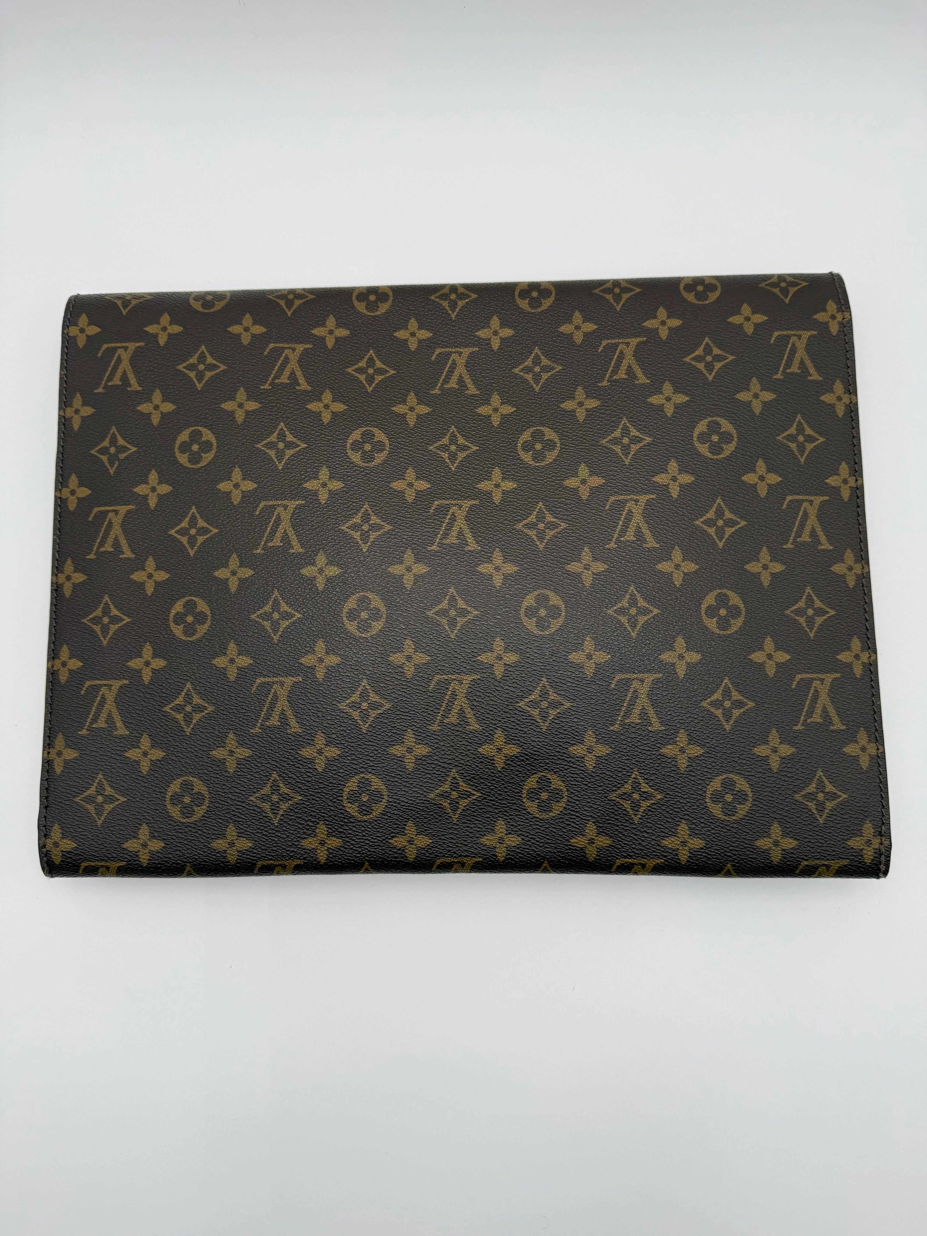 Louis Vuitton Cartella Ministre Vintage in Tela Monogram Marrone - Mercatino di Ninni