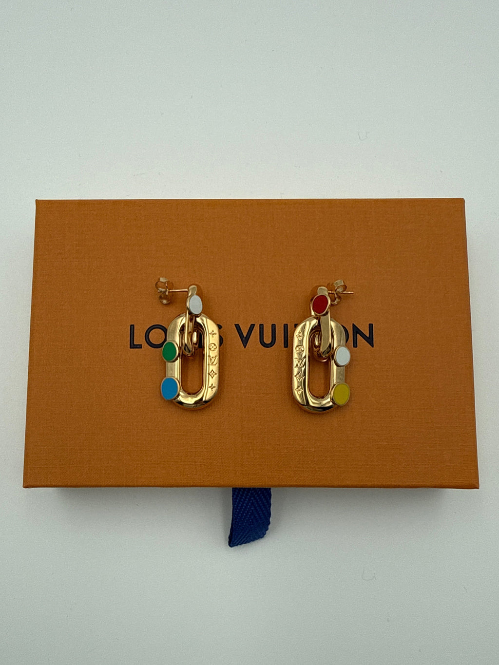 Louis Vuitton  Kusama YaYoi Orecchini Metallo Dorato Louis vuitton