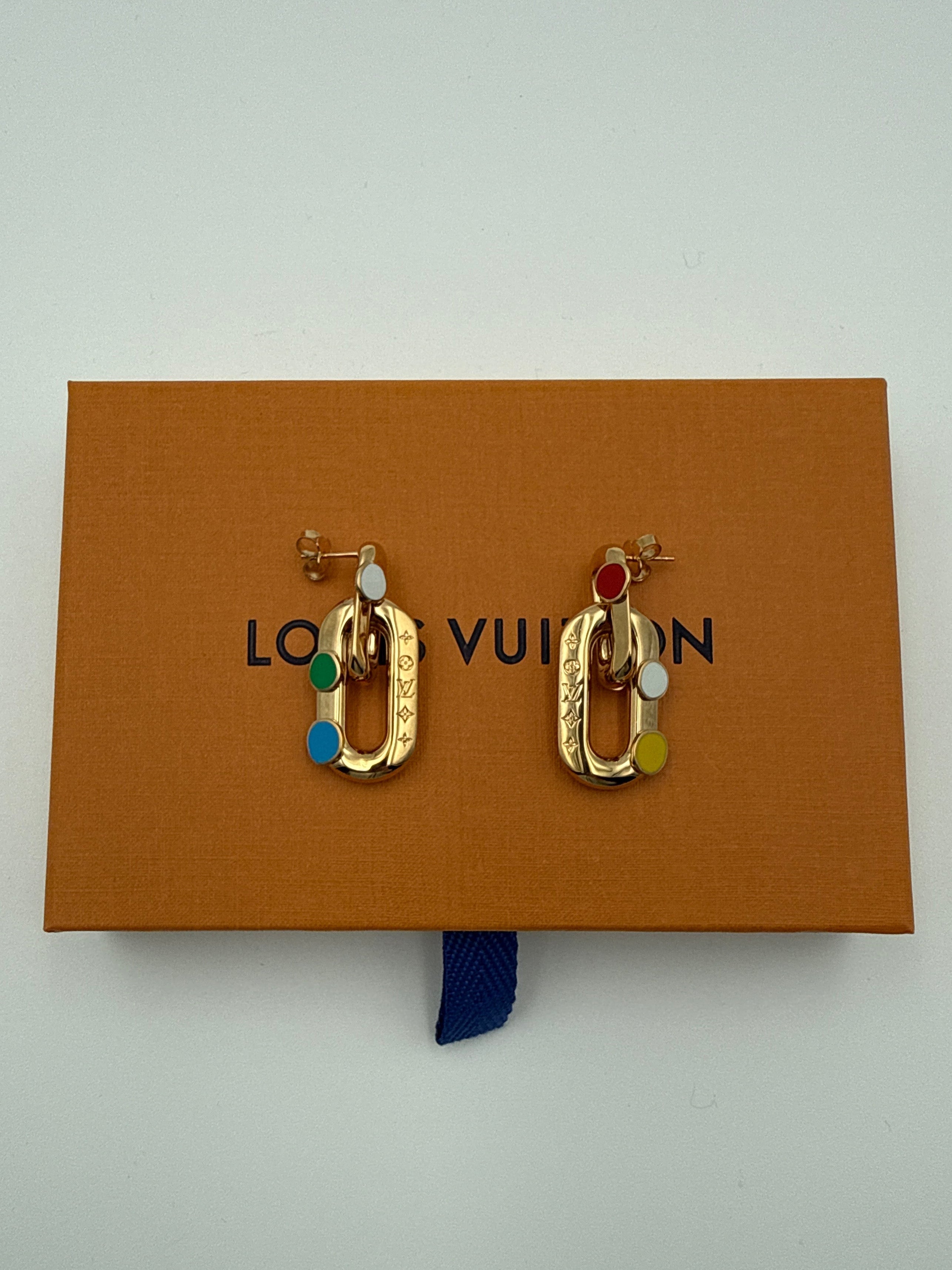 Louis Vuitton  Kusama YaYoi Orecchini Metallo Dorato Louis vuitton