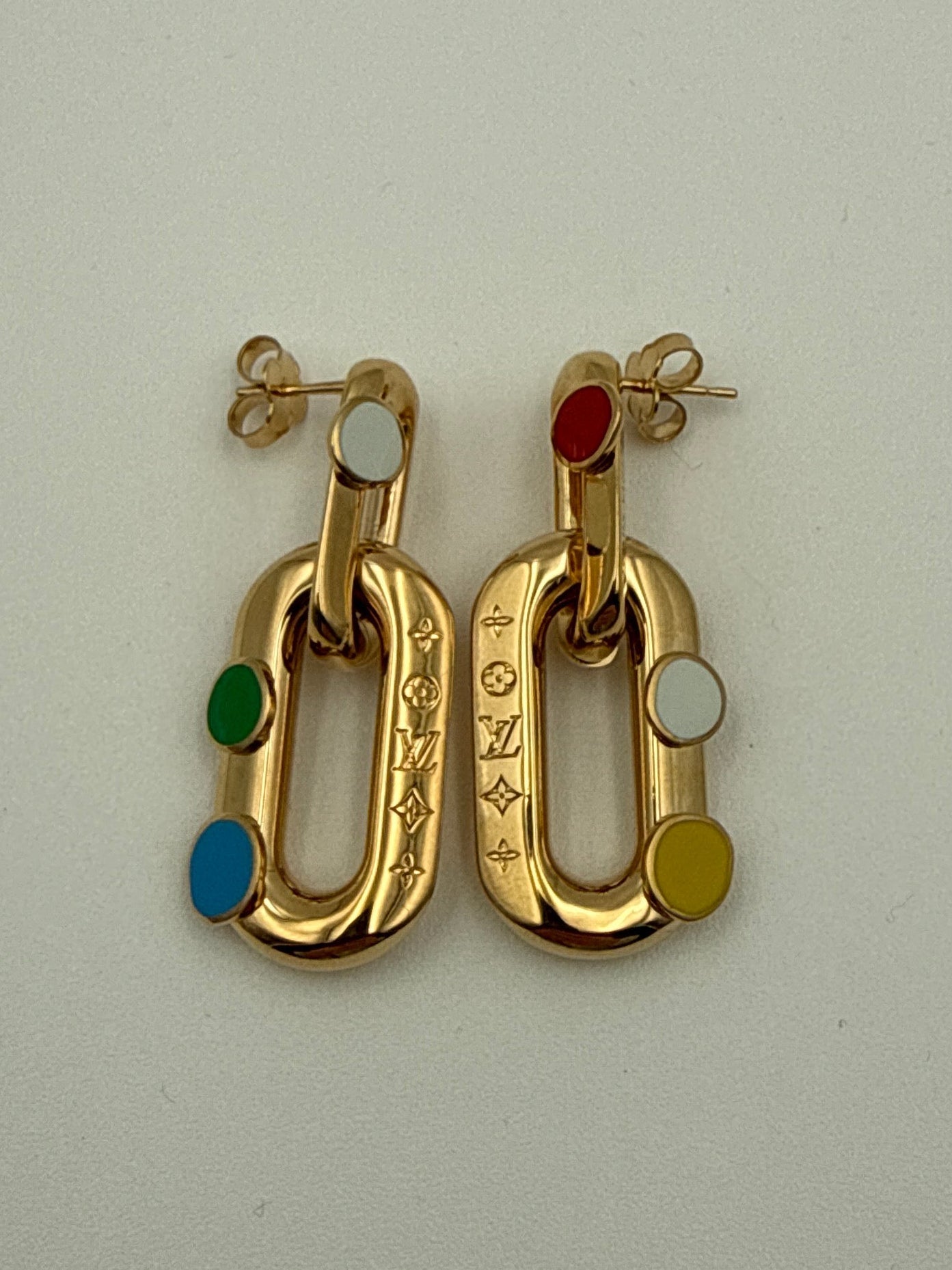 Louis Vuitton  Kusama YaYoi Orecchini Metallo Dorato Louis vuitton
