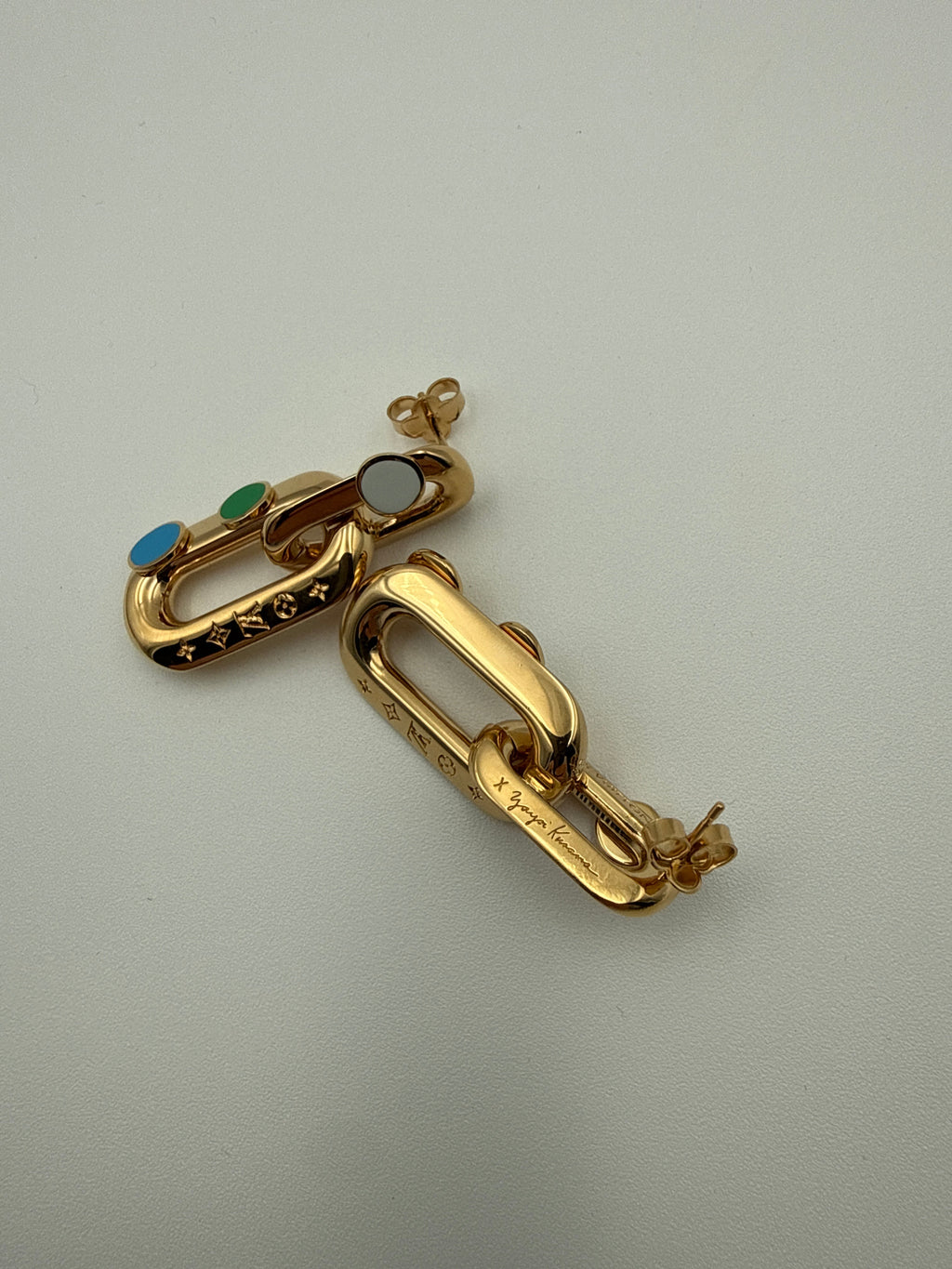 Louis Vuitton  Kusama YaYoi Orecchini Metallo Dorato Louis vuitton