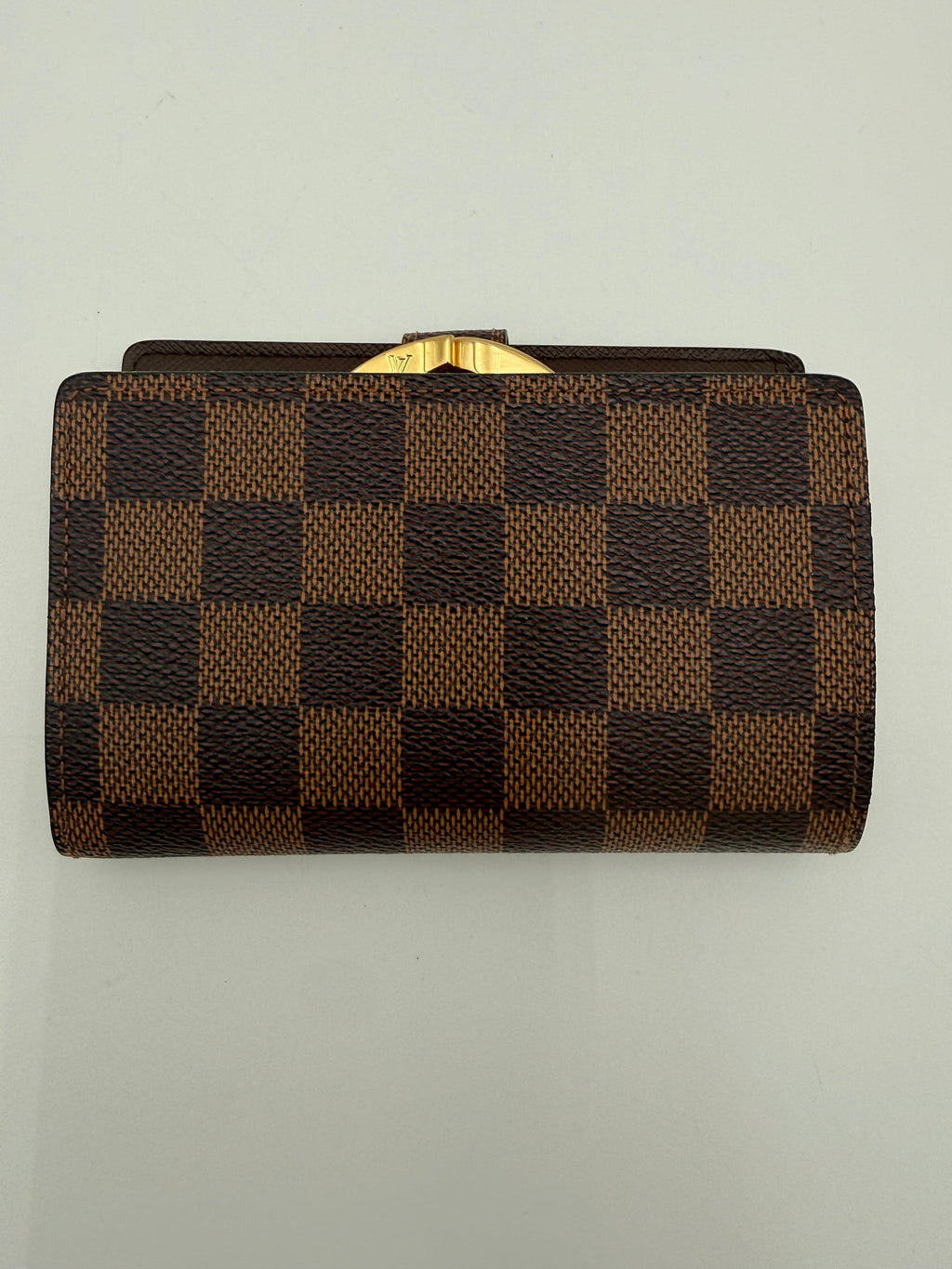 Louis Vuitton Portafoglio in Tela Damier Ebene Marrone - Mercatino di Ninni