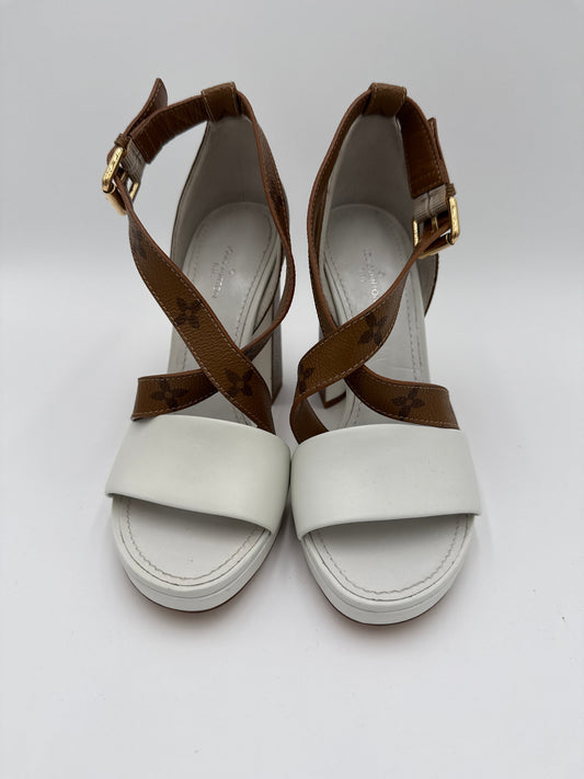 Louis Vuitton Sandali Bicolore Pelle Biana Louis vuitton